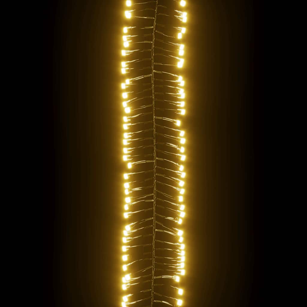 Gruppo Stringa LED con 2000 Luci LED Bianco Caldo in PVC