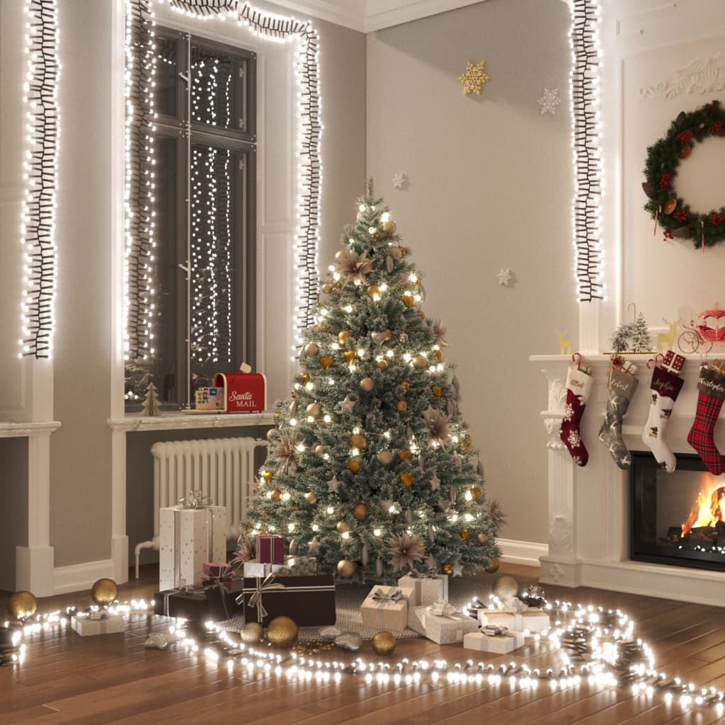 Gruppo Stringa LED con 2000 Luci LED Bianco Freddo in PVC