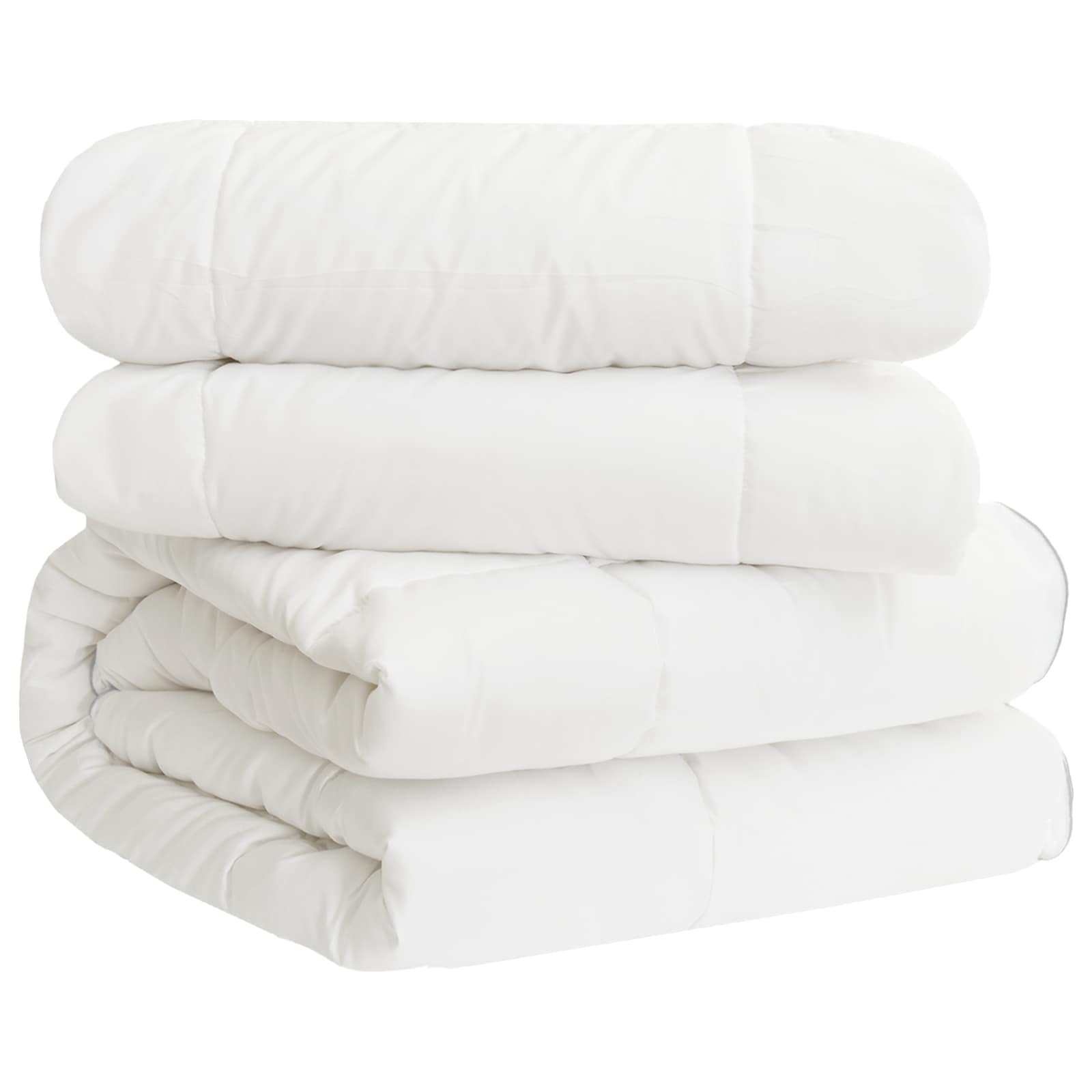 Set di Piumoni 3 pz 155 x 220 cm Tutte le stagioni Bambù Bianco