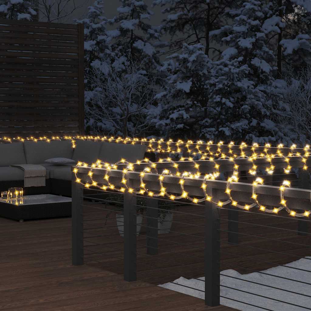 Stringa di Luci con 240 LED Bianco Caldo 10 m in PVC
