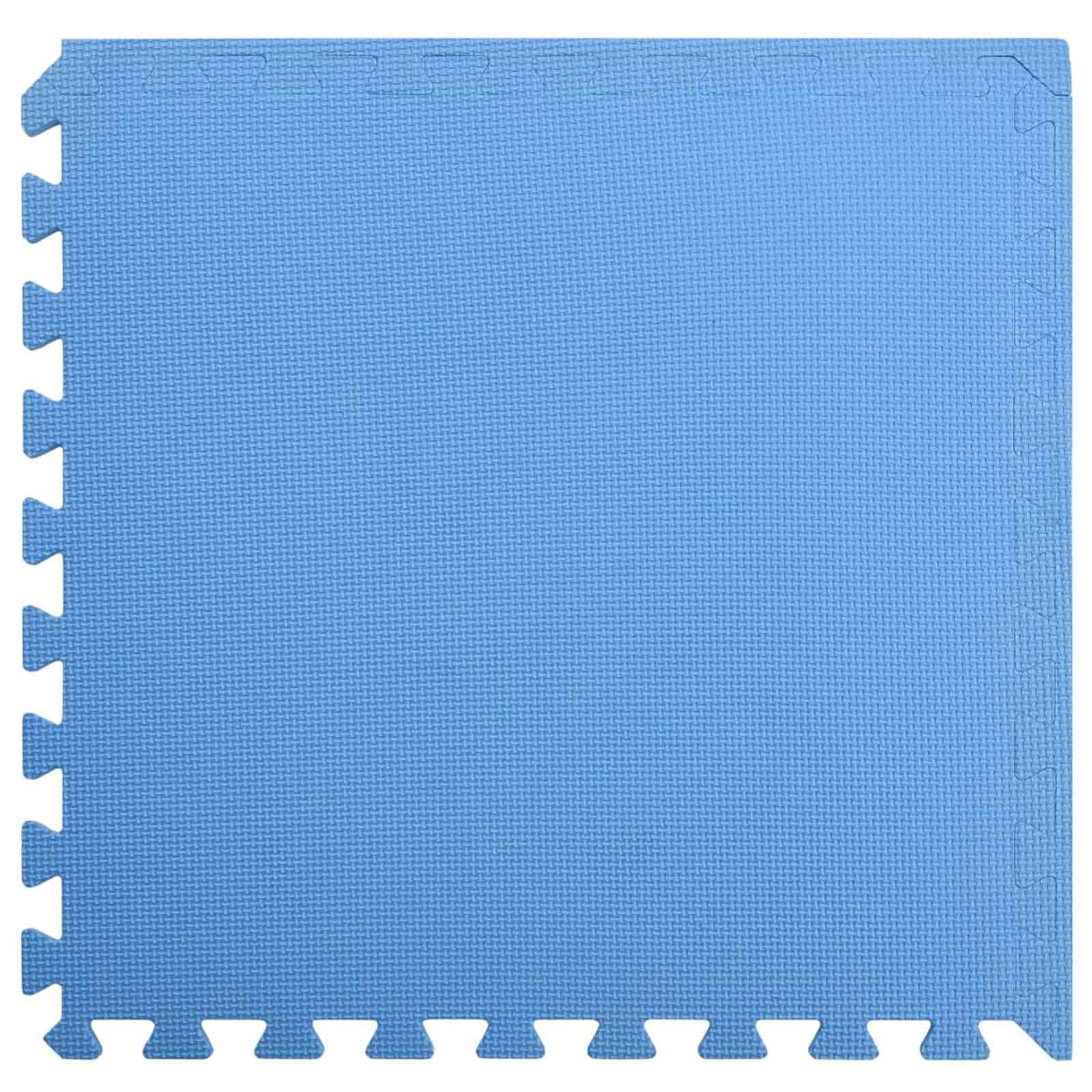 Tappetino per piscina 6 pz Blu 2,16 ㎡ Schiuma EVA