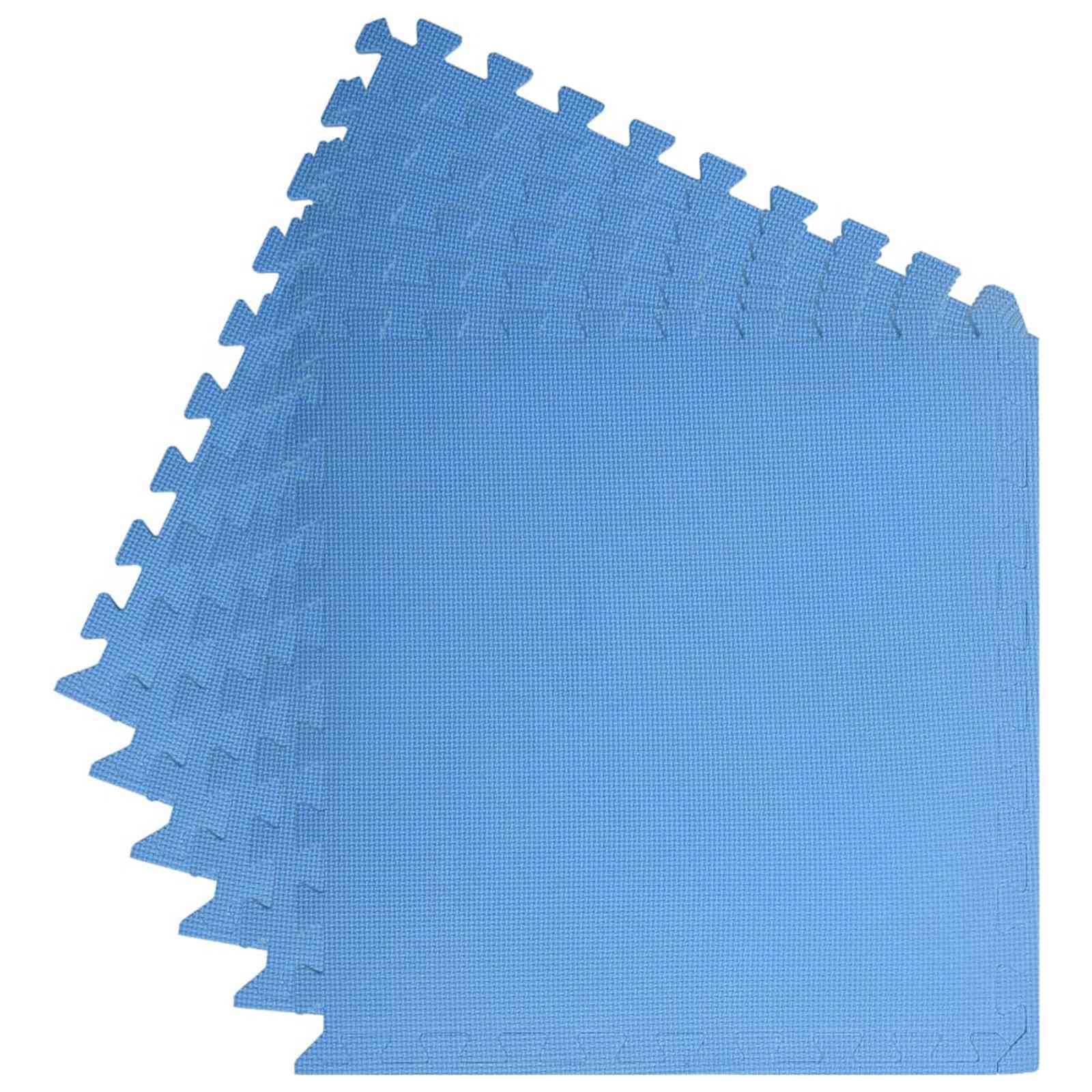 Tappetino per piscina 6 pz Blu 2,16 ㎡ Schiuma EVA