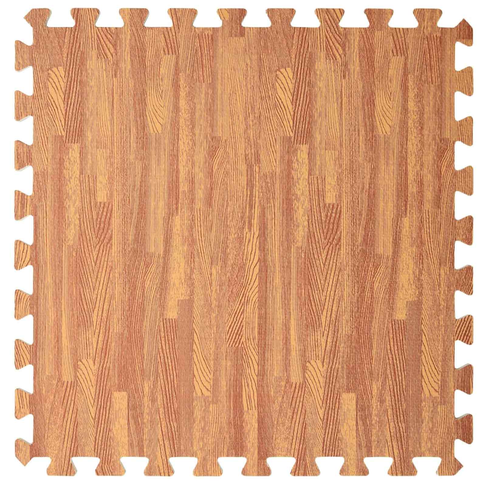 Tappetino per piscina 6 pz legno 4,32 ㎡ Schiuma EVA