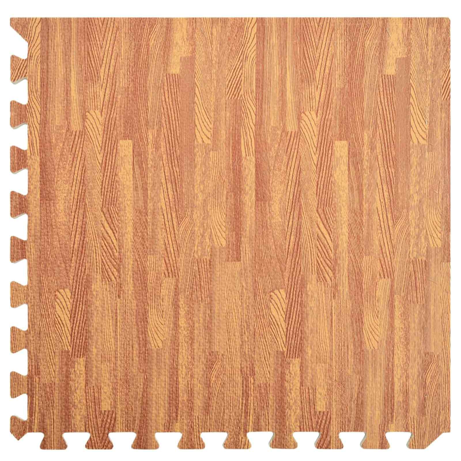Tappetino per piscina 6 pz legno 4,32 ㎡ Schiuma EVA
