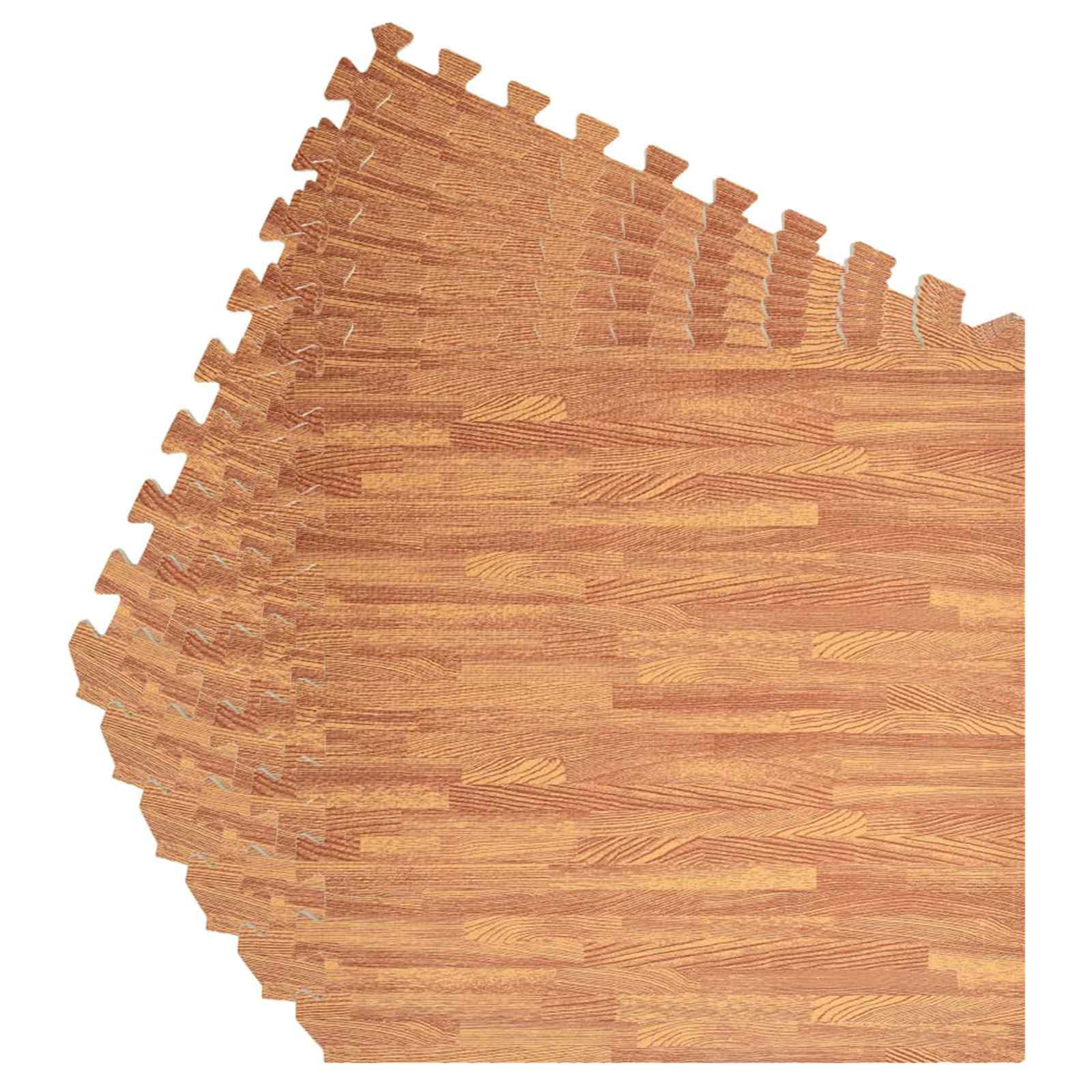 Tappetino per piscina 6 pz legno 4,32 ㎡ Schiuma EVA