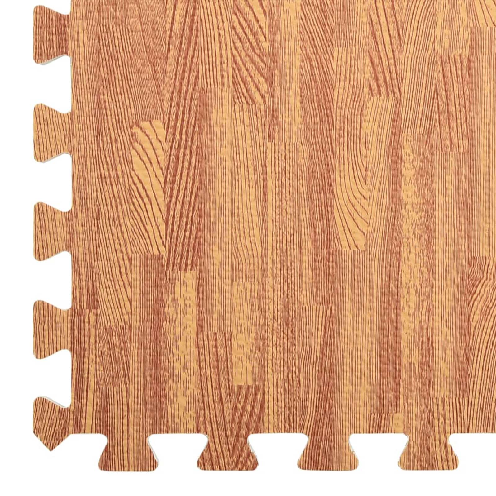 Tappetino per piscina 6 pz legno 4,32 ㎡ Schiuma EVA