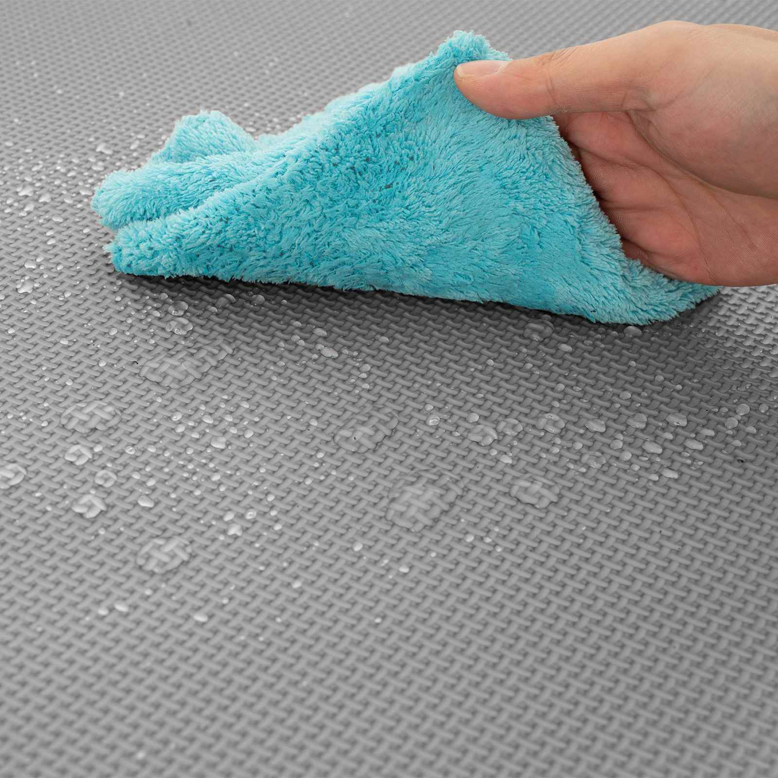 Tappetino per piscina 12 pz Grigio 4,32 m² Schiuma EVA