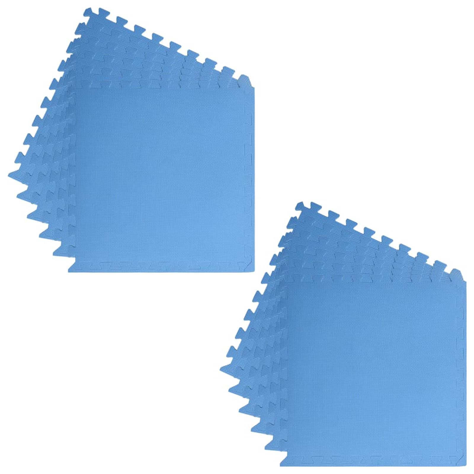 Tappetino per piscina 12 pz Blu 4,32 ㎡ Schiuma EVA