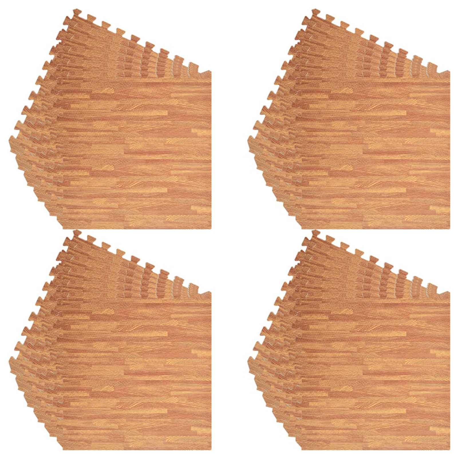 Tappetino per piscina 24 pz legno 8,64 ㎡ Schiuma EVA