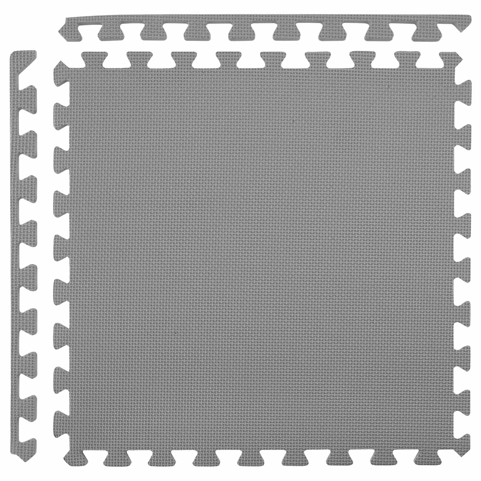 Tappetino per piscina 50 pz Grigio 18 m² Schiuma EVA