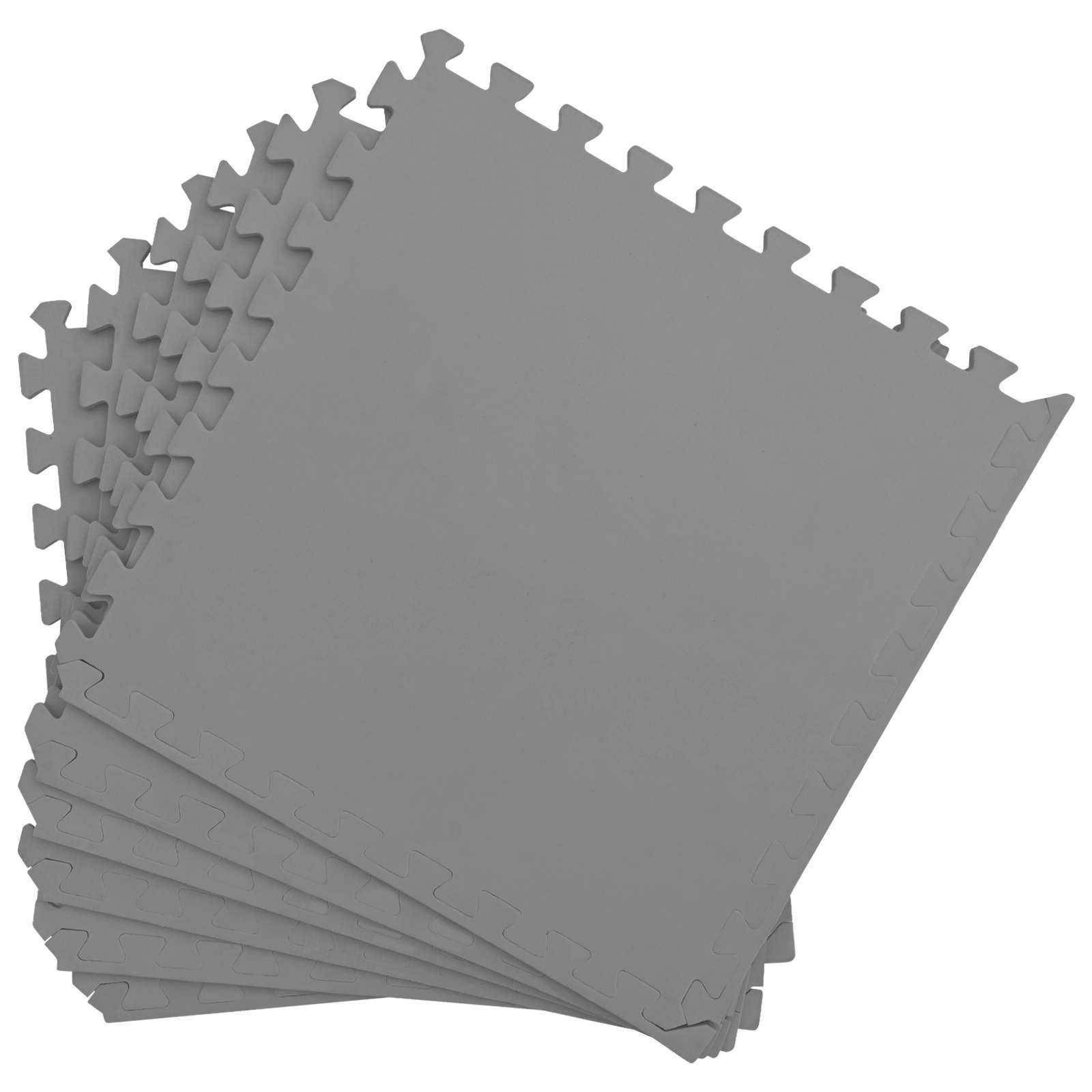 Tappetino per piscina 50 pz Grigio 18 m² Schiuma EVA
