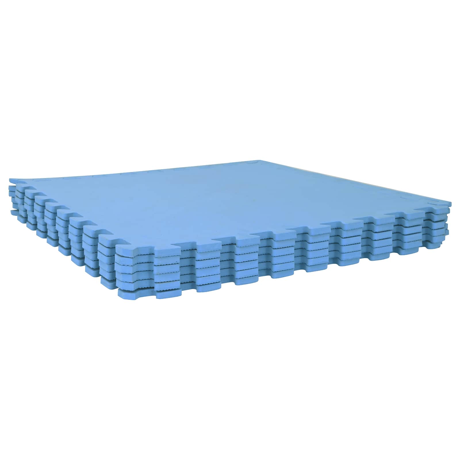 Tappetino per piscina 50 pz Blu 18 m² Schiuma EVA