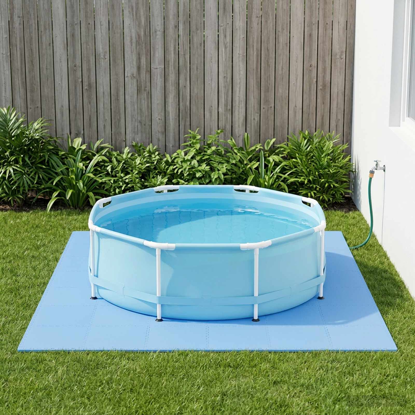 Tappetino per piscina 12 pz Blu 4,32 m² Schiuma EVA