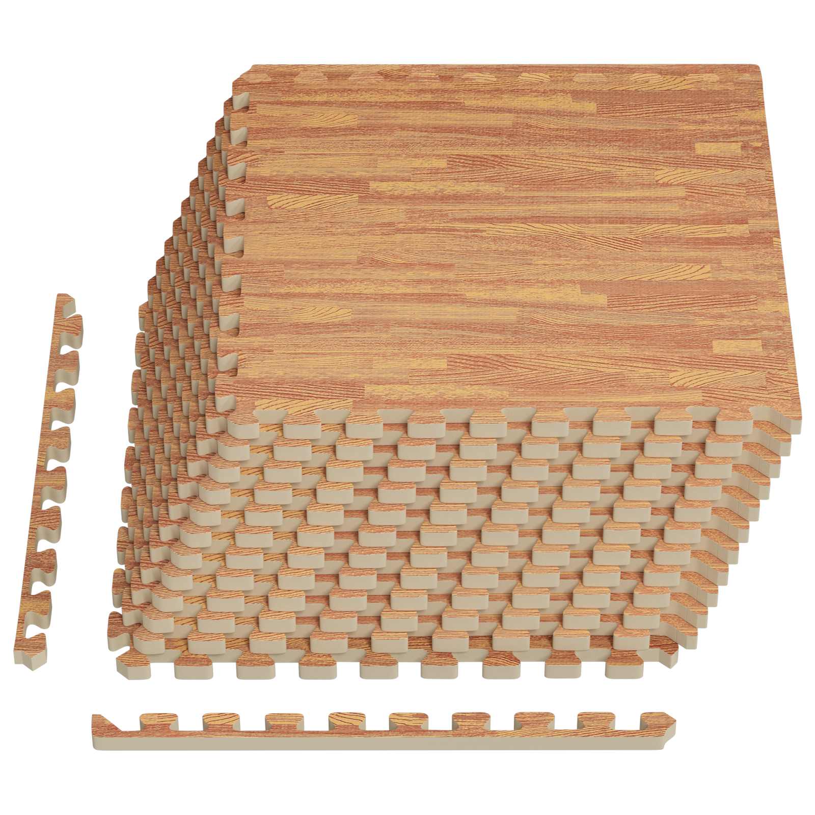 Tappetino per piscina 12 pz legno 4,32 m² Schiuma EVA