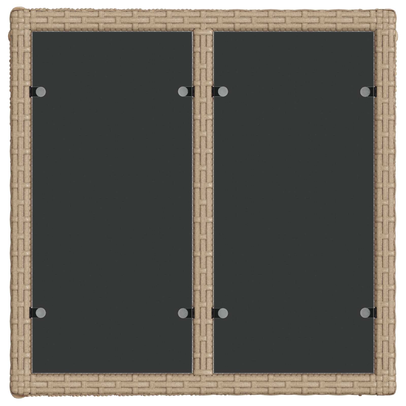 Set Divano da Giardino 6 pz Beige polyrattan