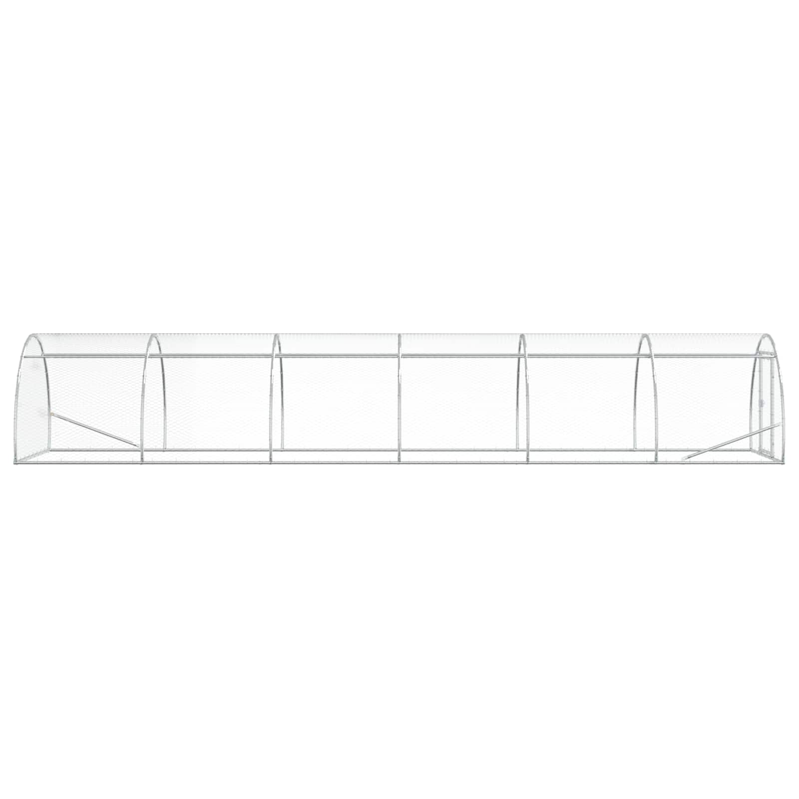 Pollaio Argento 600 x 150 x 100 cm Acciaio zincato