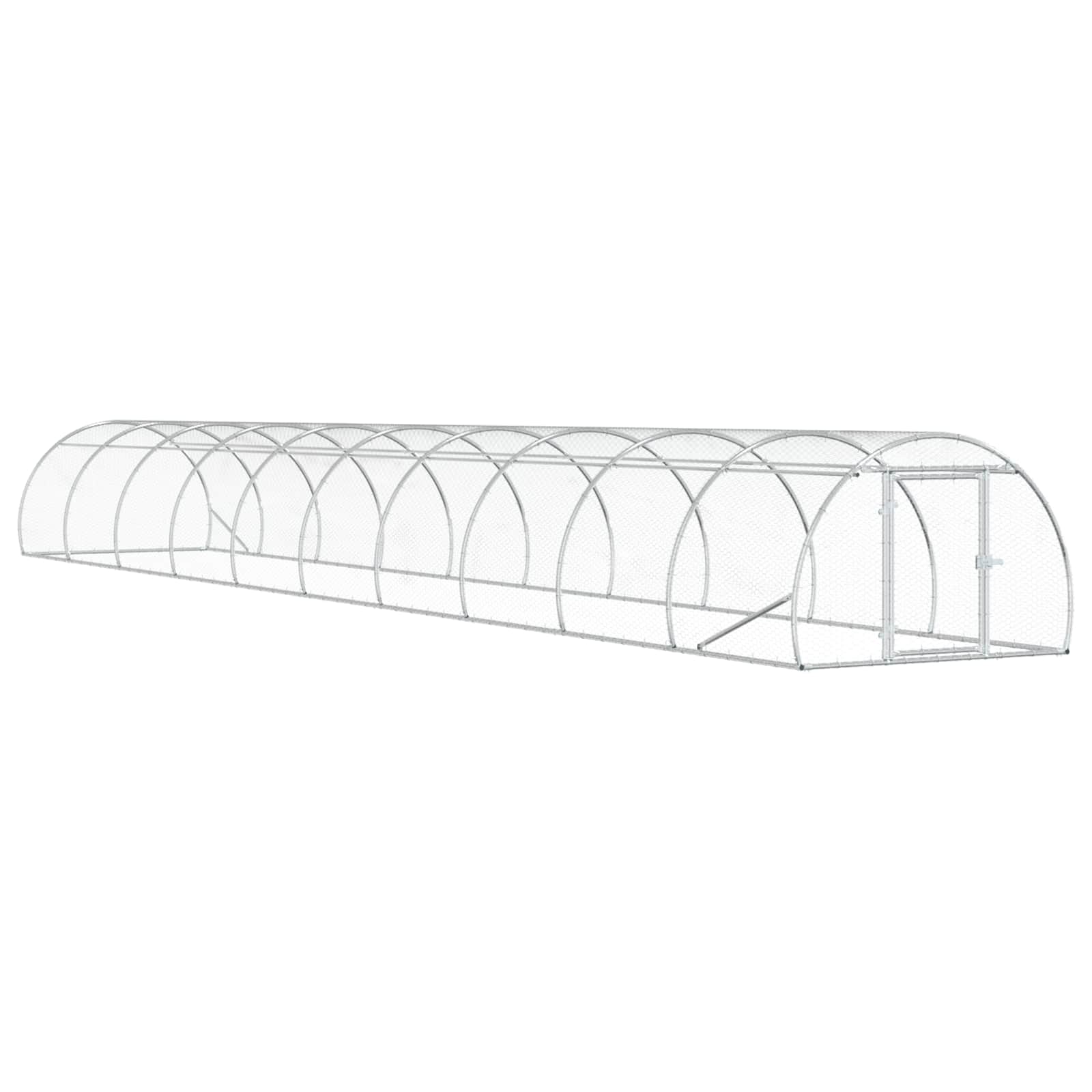 Pollaio Argento 1000 x 150 x 100 cm Acciaio zincato
