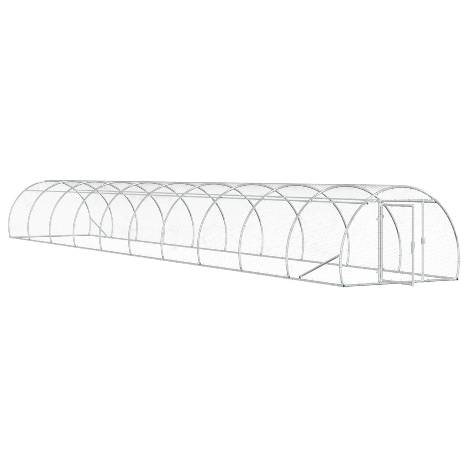 Pollaio Argento 1000 x 150 x 100 cm Acciaio zincato