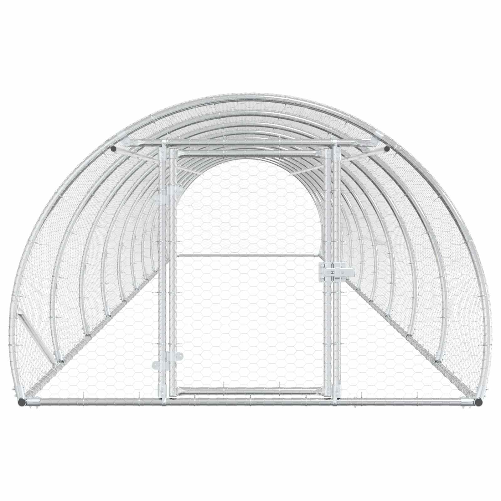 Pollaio Argento 1000 x 150 x 100 cm Acciaio zincato
