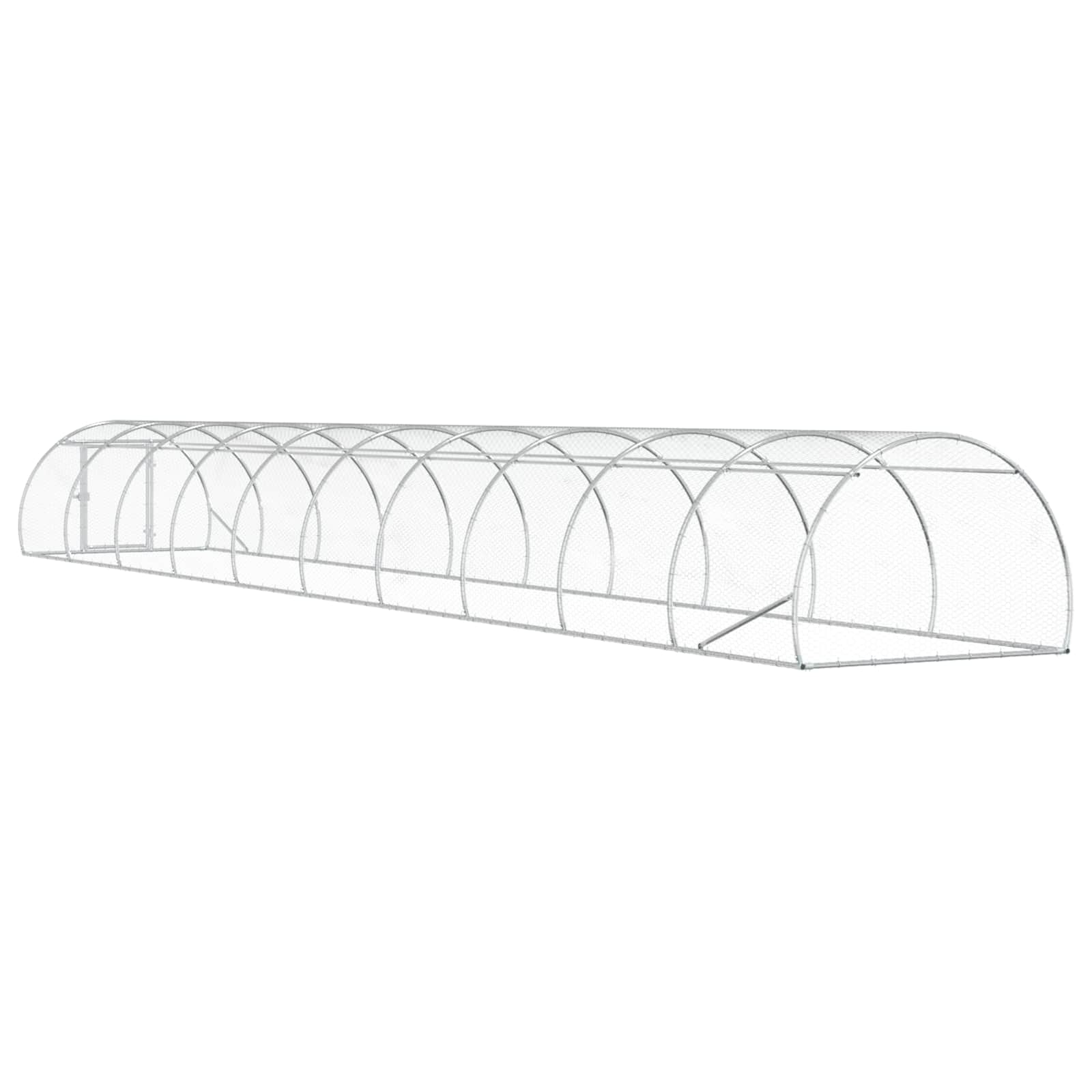 Pollaio Argento 1000 x 150 x 100 cm Acciaio zincato