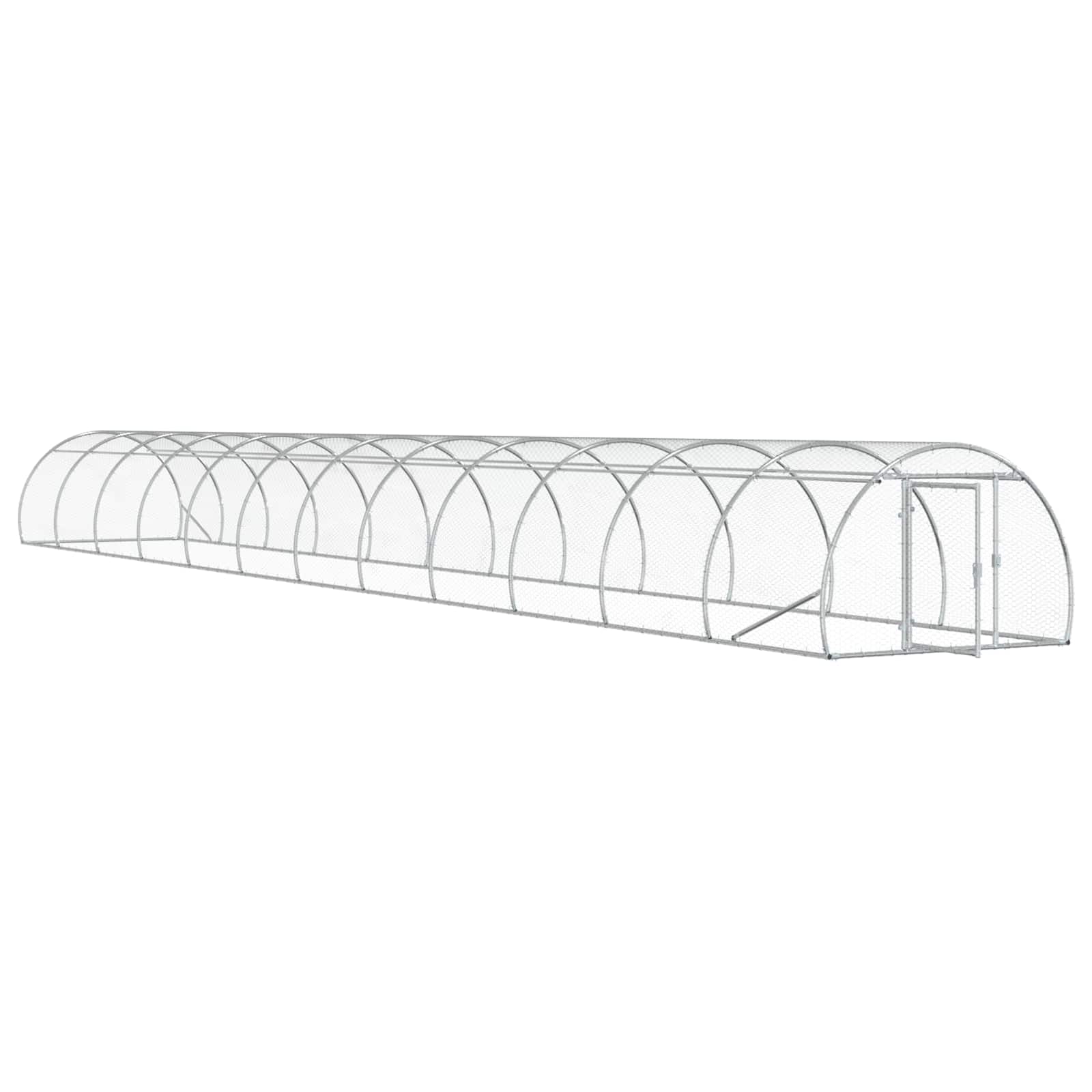 Pollaio Argento 1200 x 150 x 100 cm Acciaio zincato