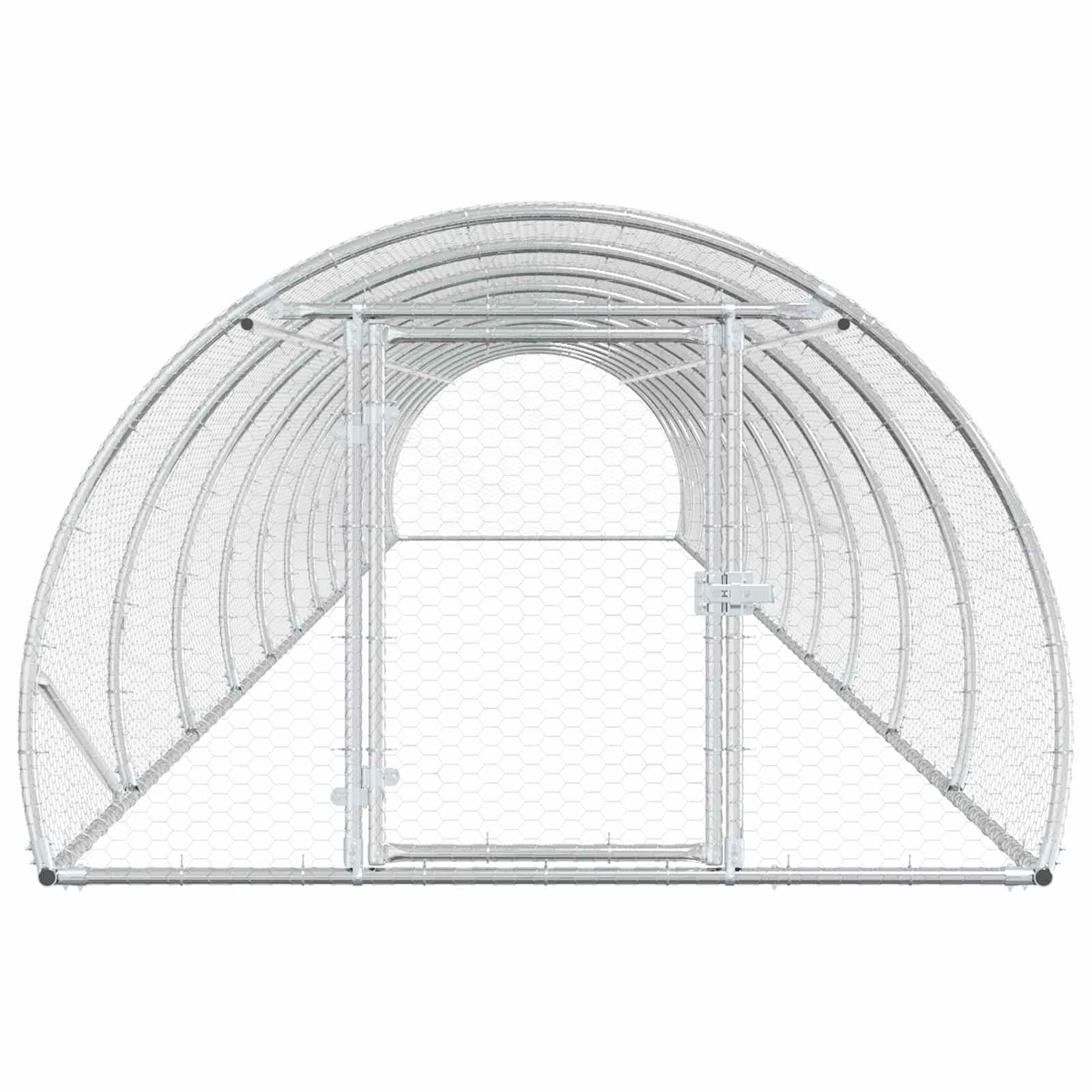 Pollaio Argento 1200 x 150 x 100 cm Acciaio zincato