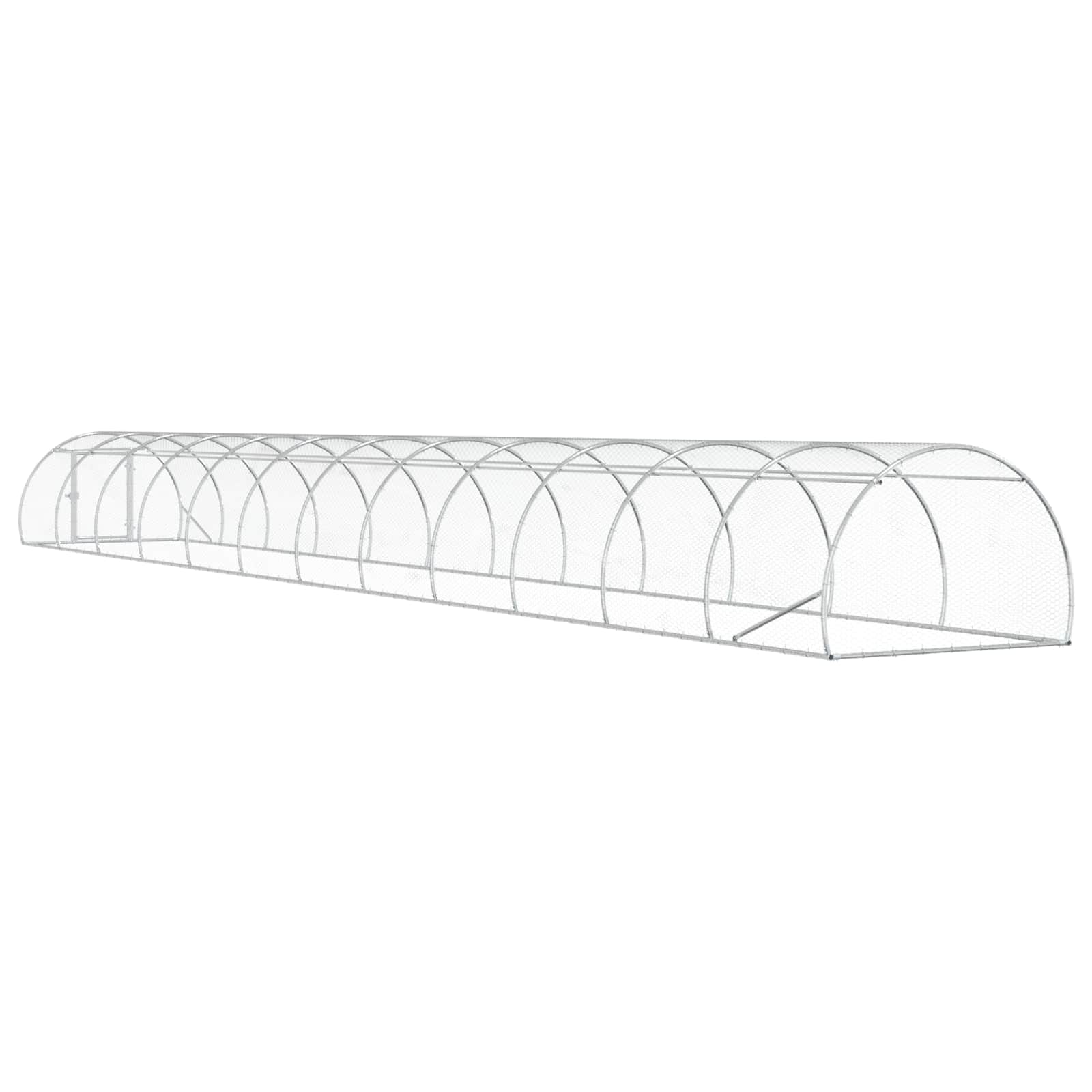 Pollaio Argento 1200 x 150 x 100 cm Acciaio zincato