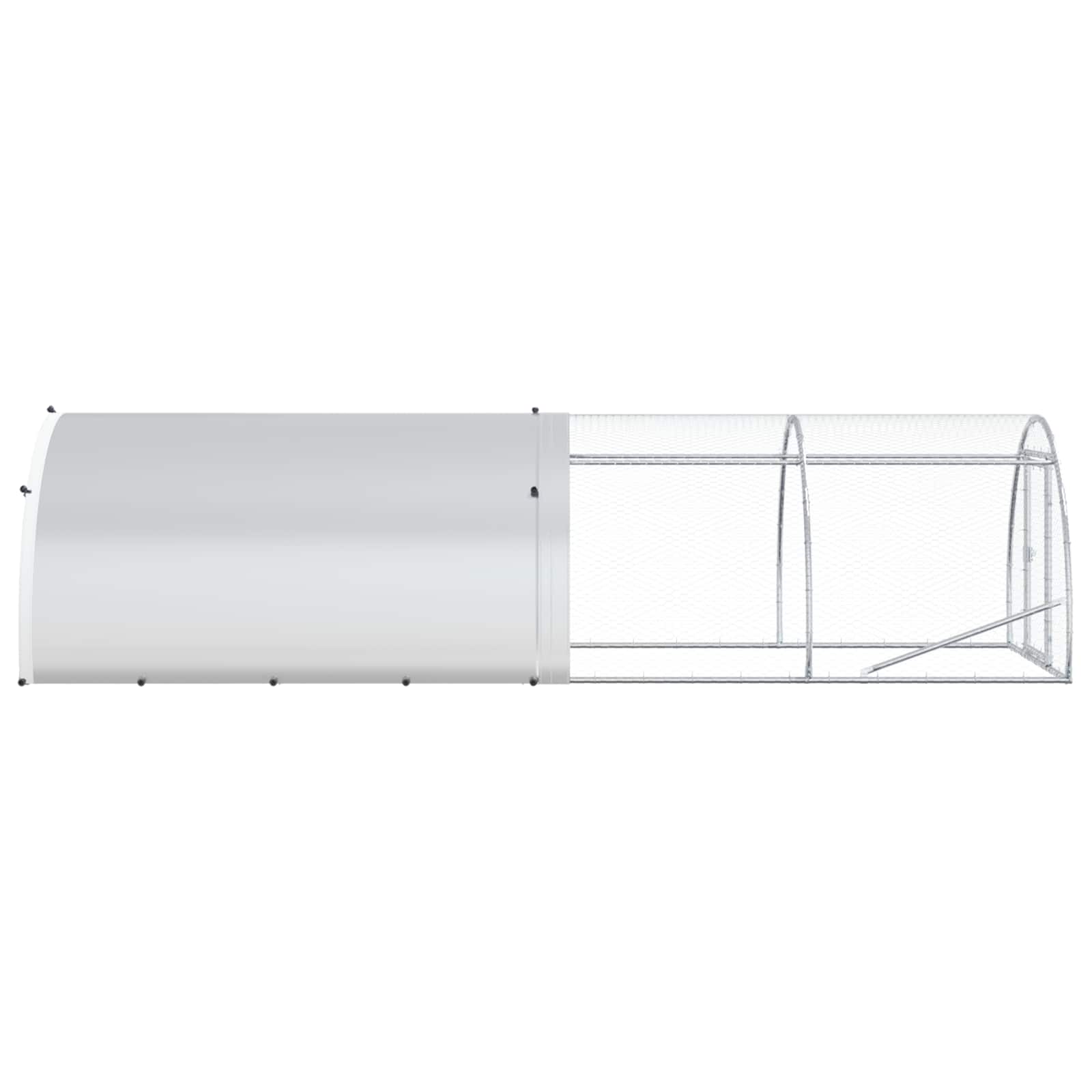 Pollaio Argento 400 x 150 x 100 cm Acciaio zincato