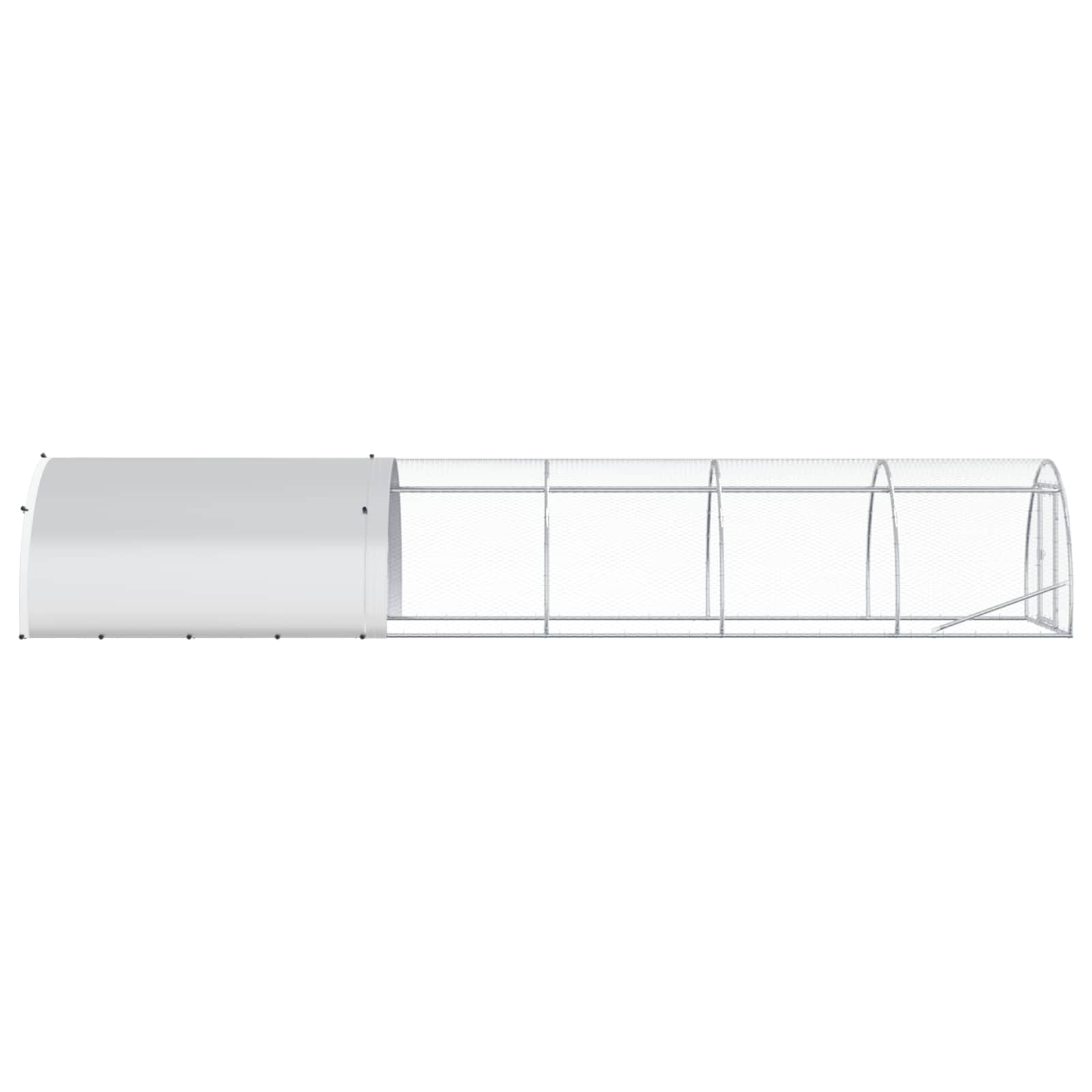Pollaio Argento 600 x 150 x 100 cm Acciaio zincato