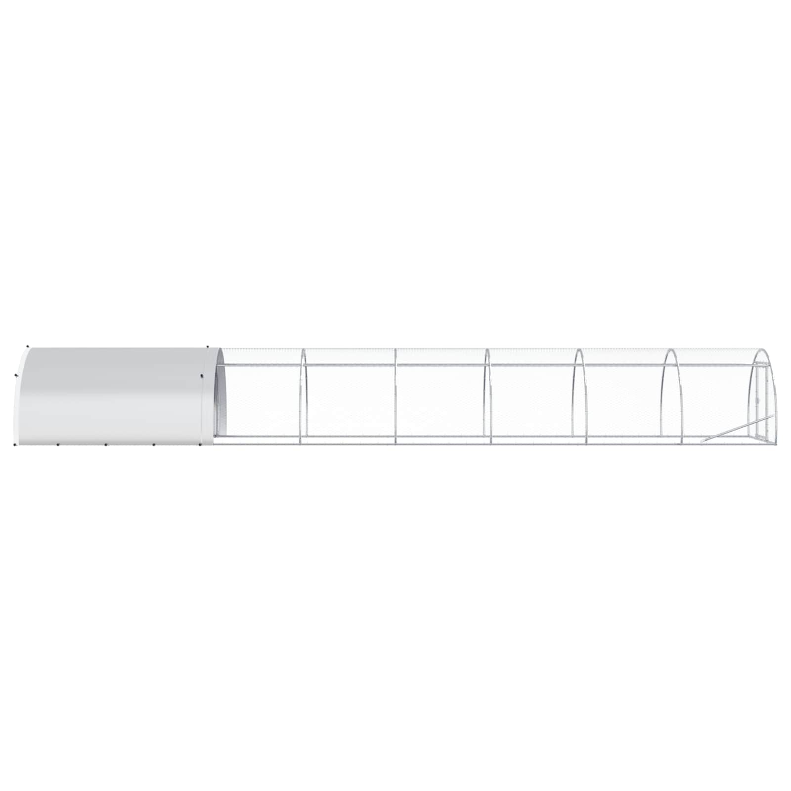 Pollaio Argento 800 x 150 x 100 cm Acciaio zincato