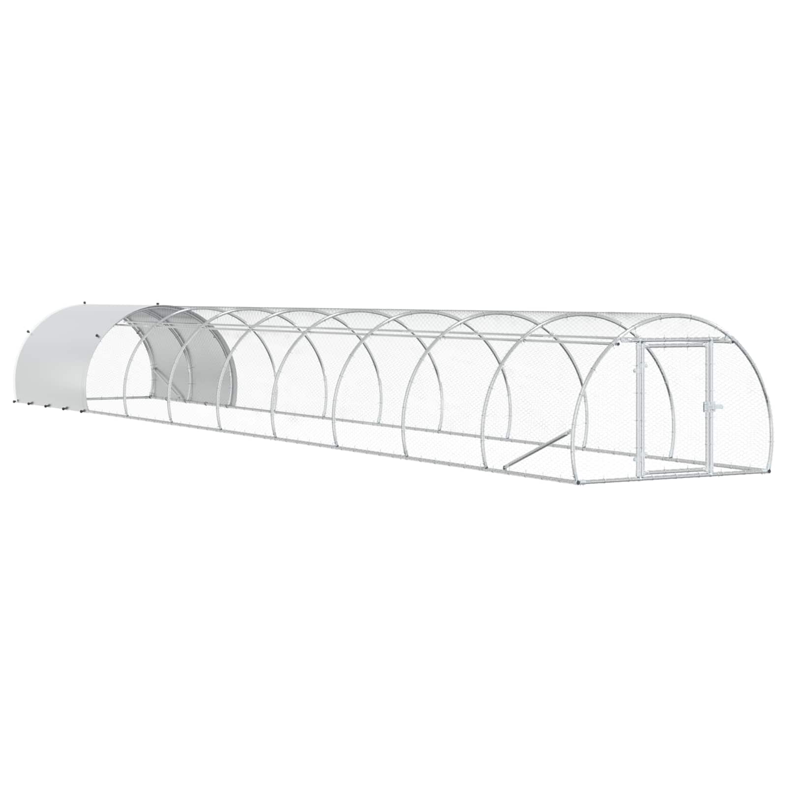 Pollaio Argento 1000 x 150 x 100 cm Acciaio zincato