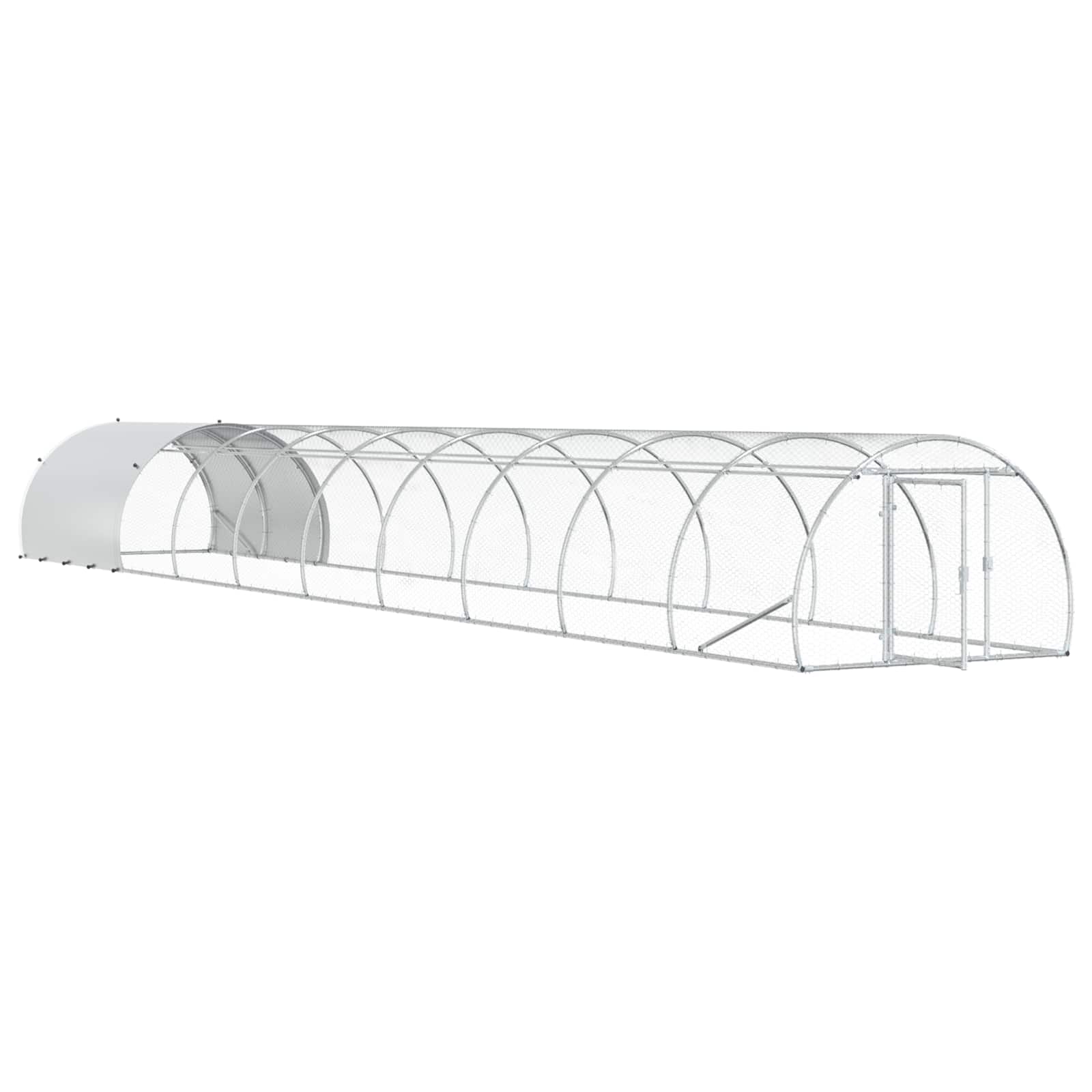 Pollaio Argento 1000 x 150 x 100 cm Acciaio zincato