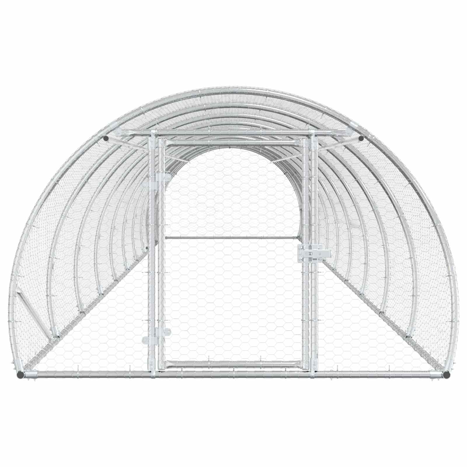 Pollaio Argento 1000 x 150 x 100 cm Acciaio zincato
