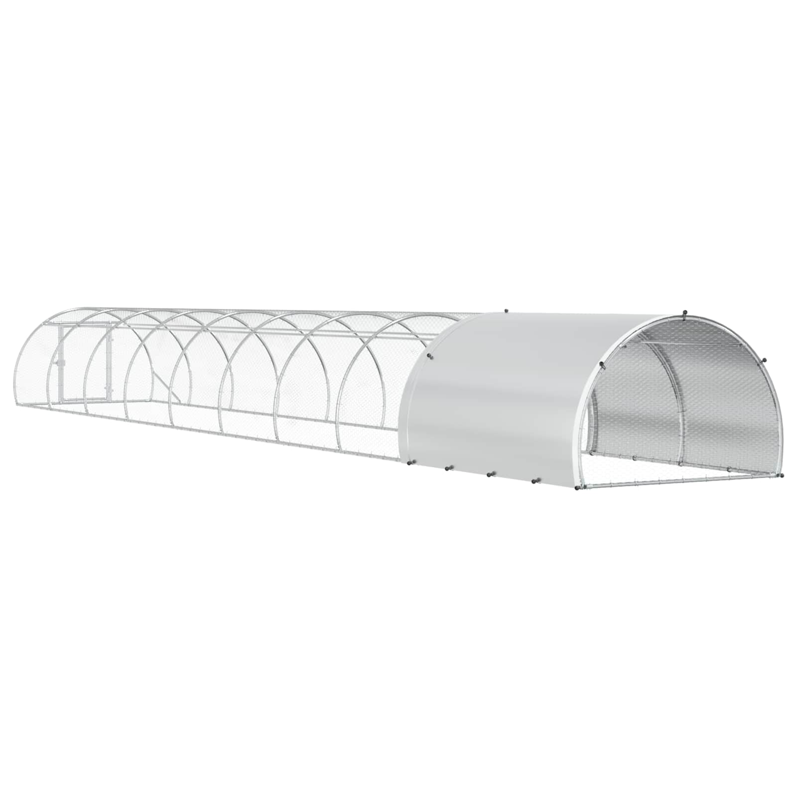 Pollaio Argento 1000 x 150 x 100 cm Acciaio zincato
