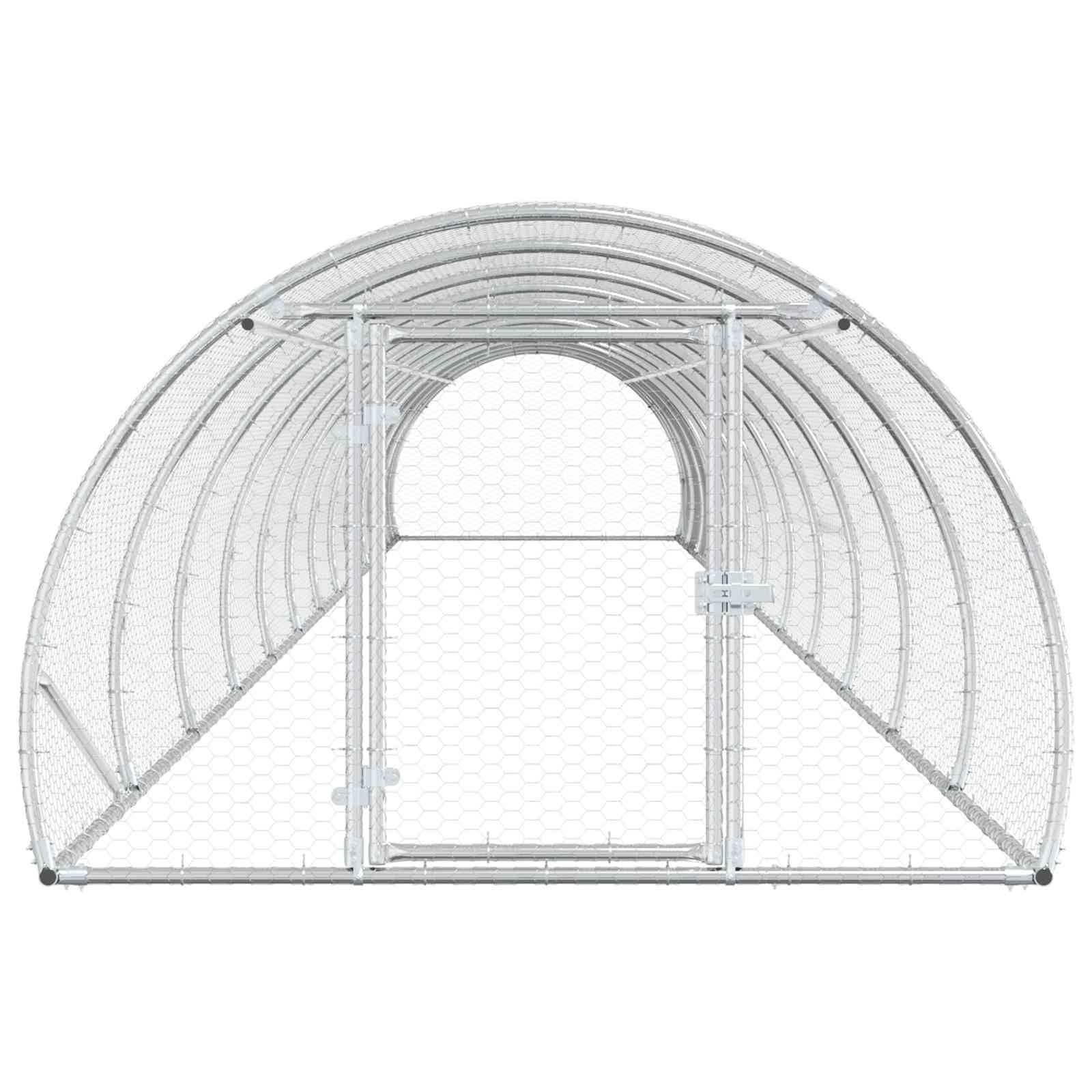 Pollaio Argento 1200 x 150 x 100 cm Acciaio zincato