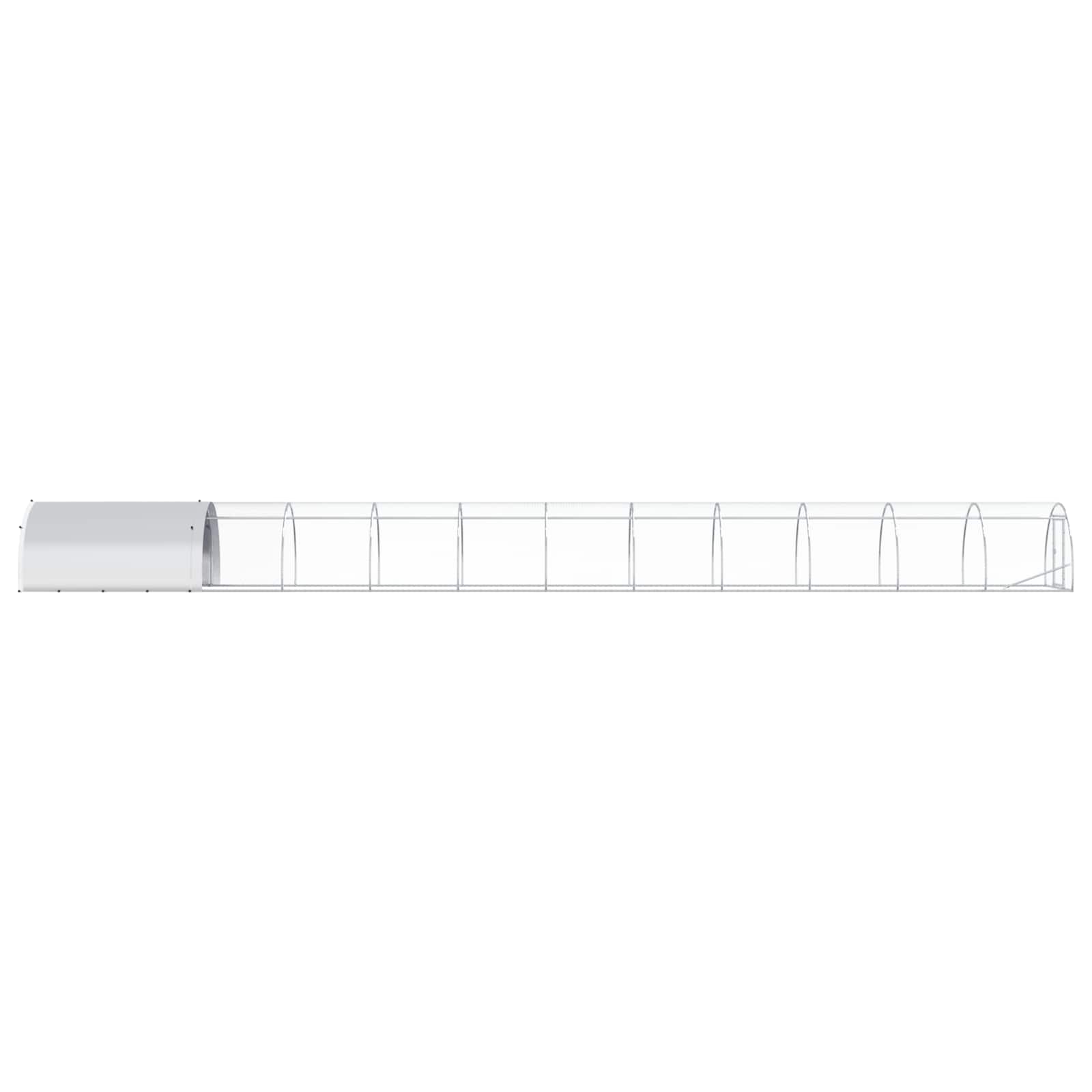 Pollaio Argento 1200 x 150 x 100 cm Acciaio zincato