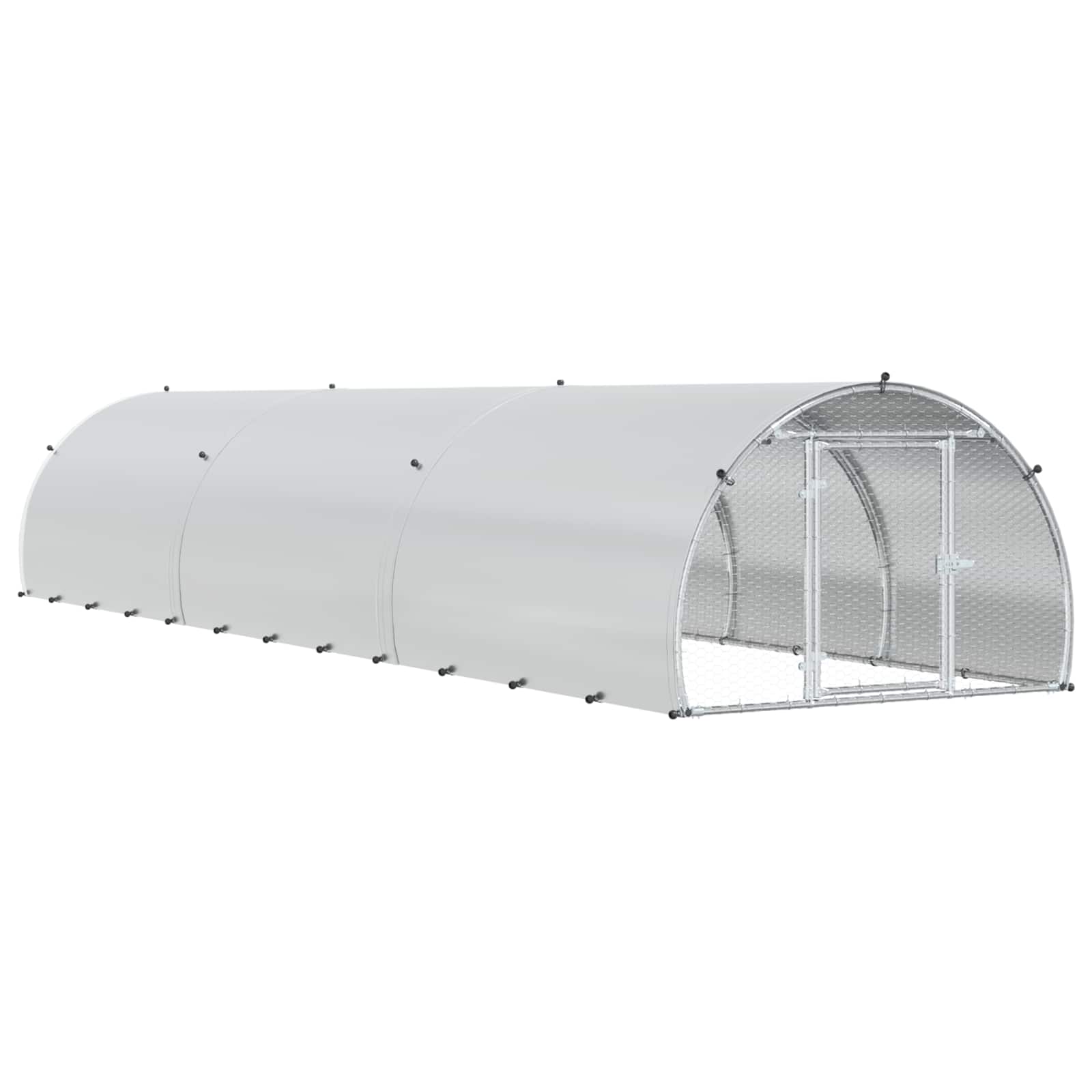 Pollaio Argento 600 x 150 x 100 cm Acciaio zincato