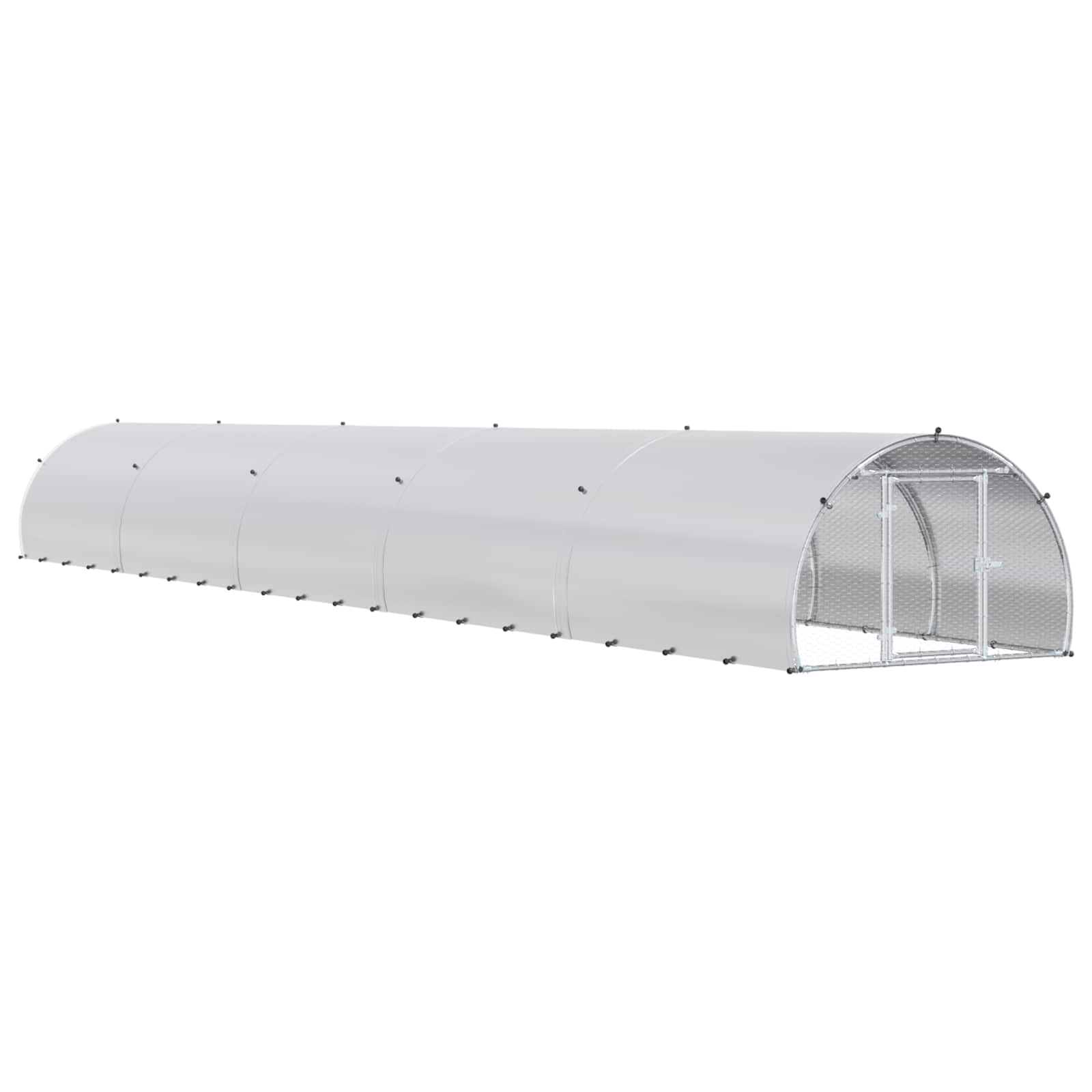 Pollaio Argento 1000 x 150 x 100 cm Acciaio zincato