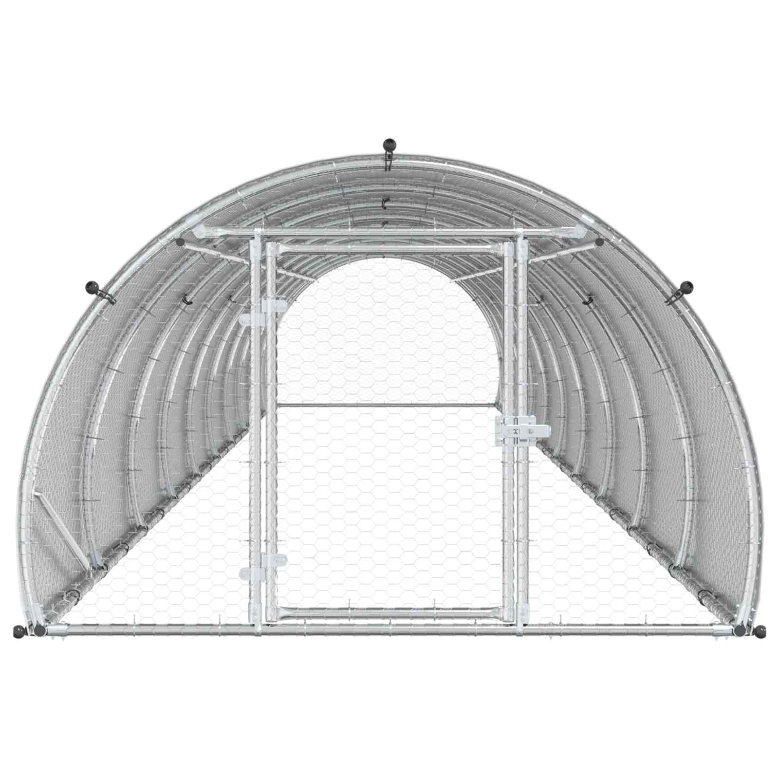 Pollaio Argento 1000 x 150 x 100 cm Acciaio zincato