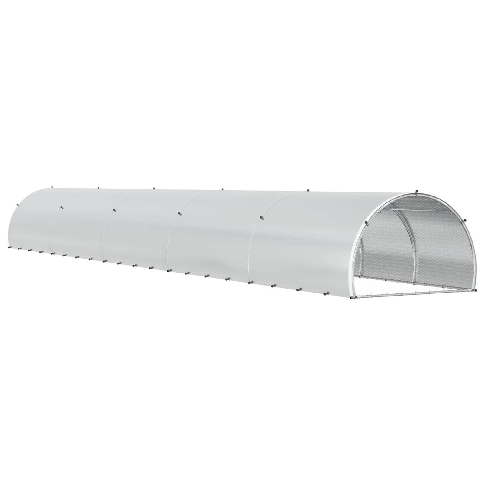 Pollaio Argento 1000 x 150 x 100 cm Acciaio zincato