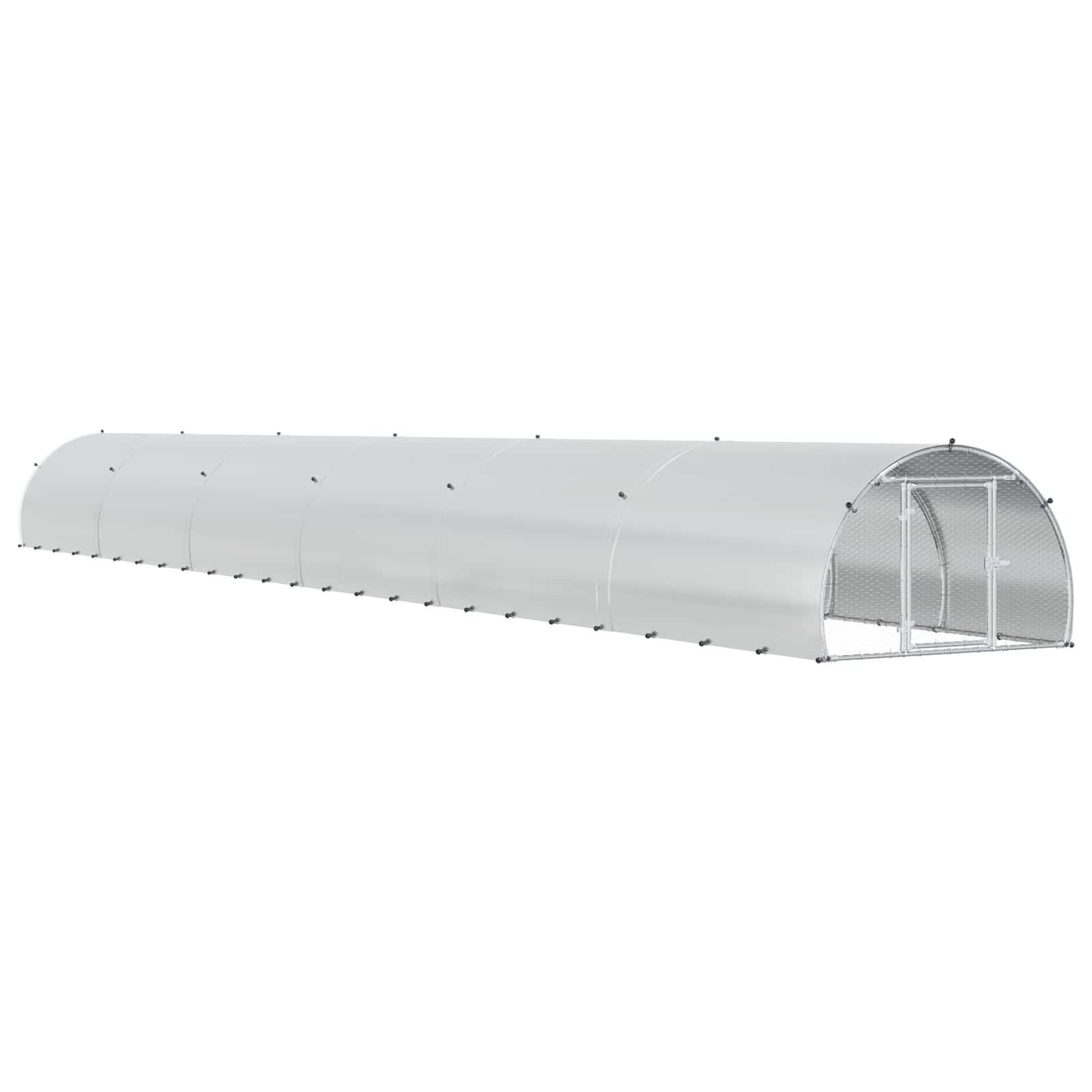 Pollaio Argento 1200 x 150 x 100 cm Acciaio zincato
