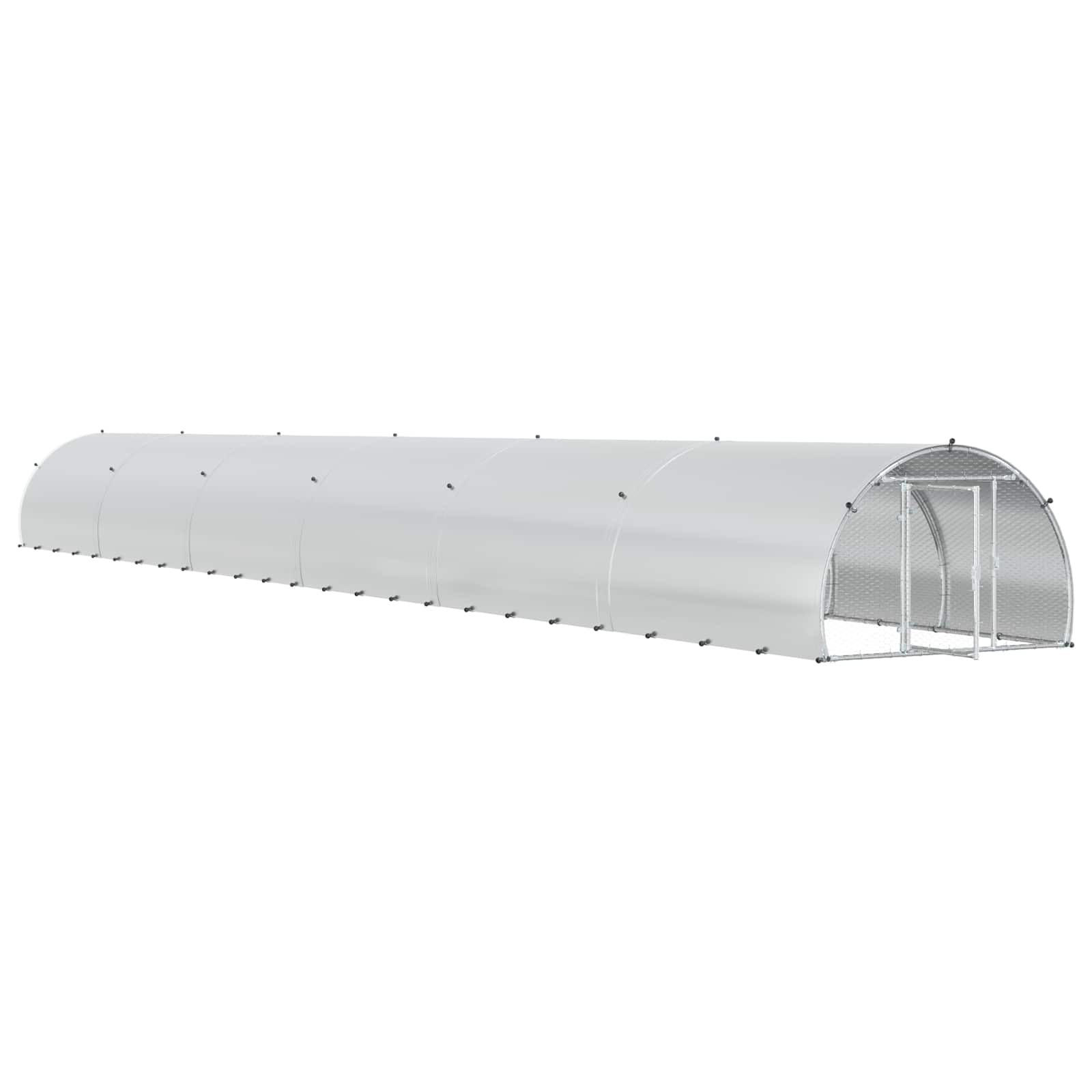 Pollaio Argento 1200 x 150 x 100 cm Acciaio zincato