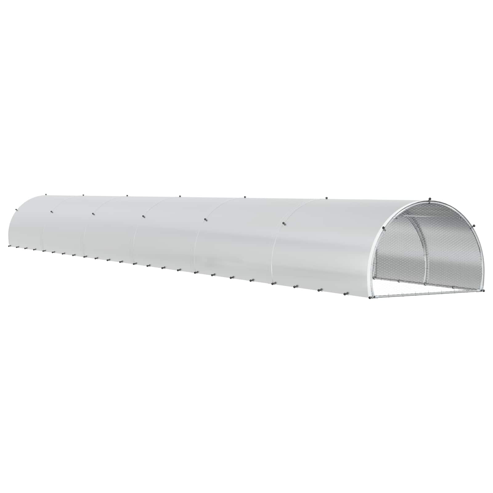 Pollaio Argento 1200 x 150 x 100 cm Acciaio zincato