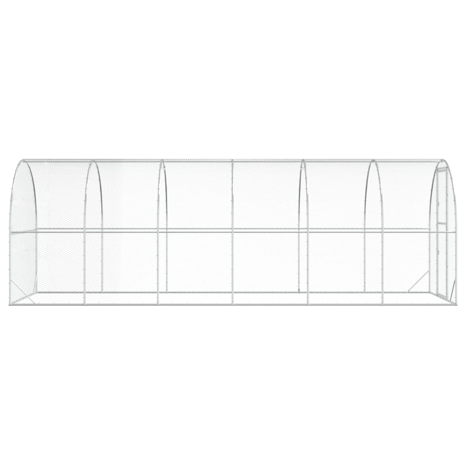 Pollaio Argento 600 x 200 x 200 cm Acciaio zincato
