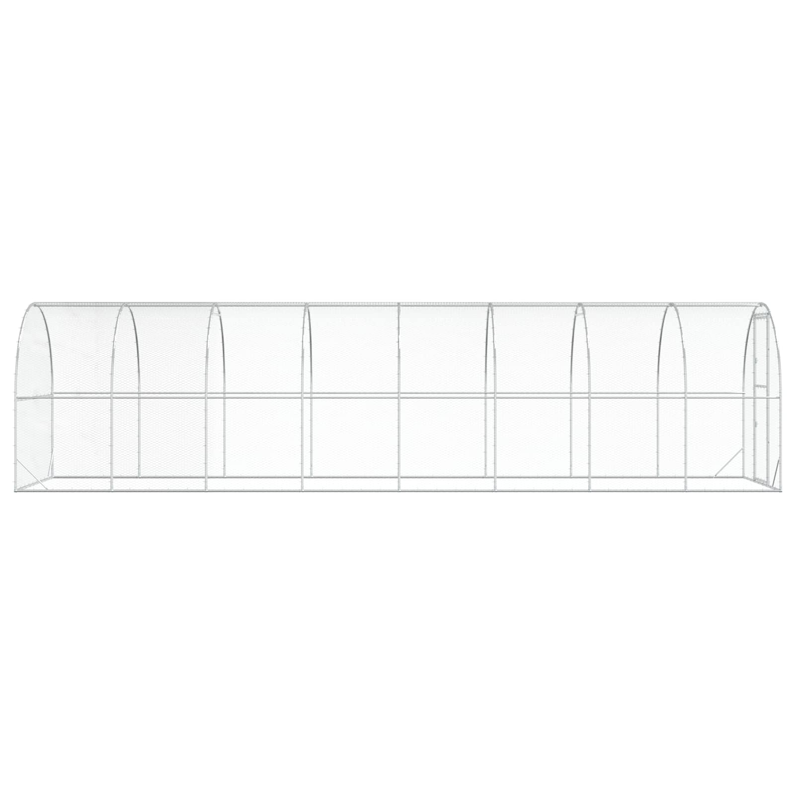 Pollaio Argento 800 x 200 x 200 cm Acciaio zincato