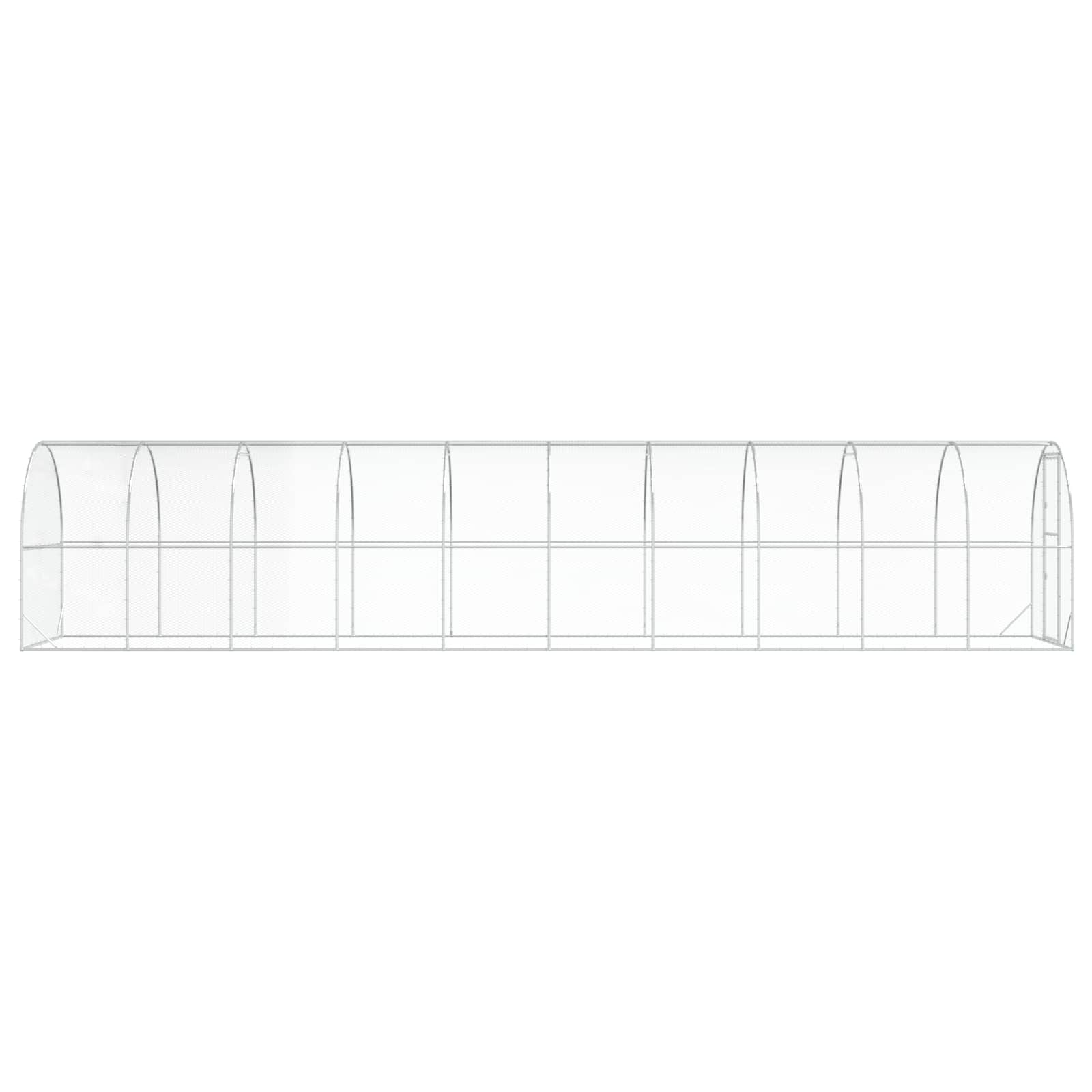 Pollaio Argento 1000 x 200 x 200 cm Acciaio zincato