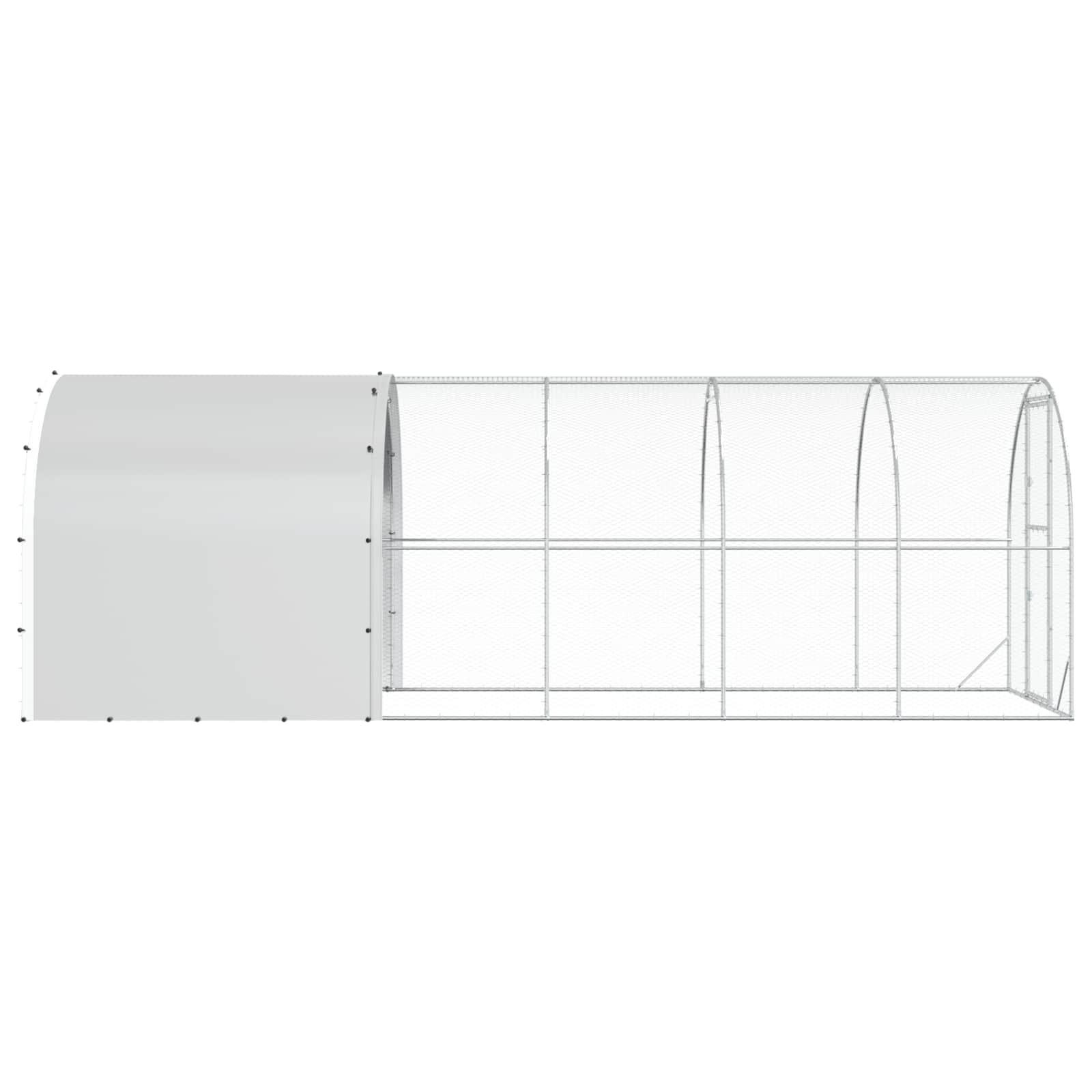 Pollaio Argento 600 x 200 x 200 cm Acciaio zincato