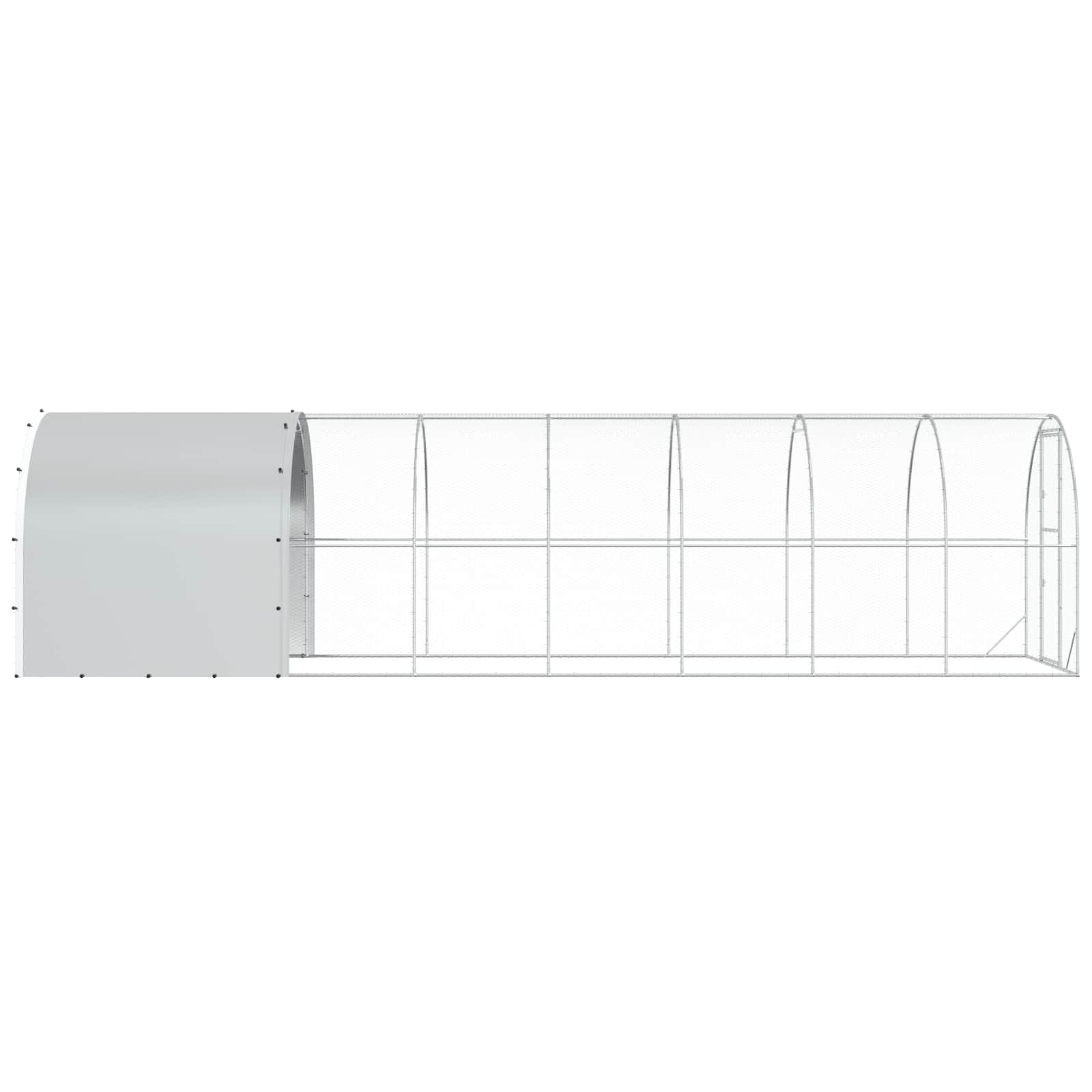 Pollaio Argento 800 x 200 x 200 cm Acciaio zincato