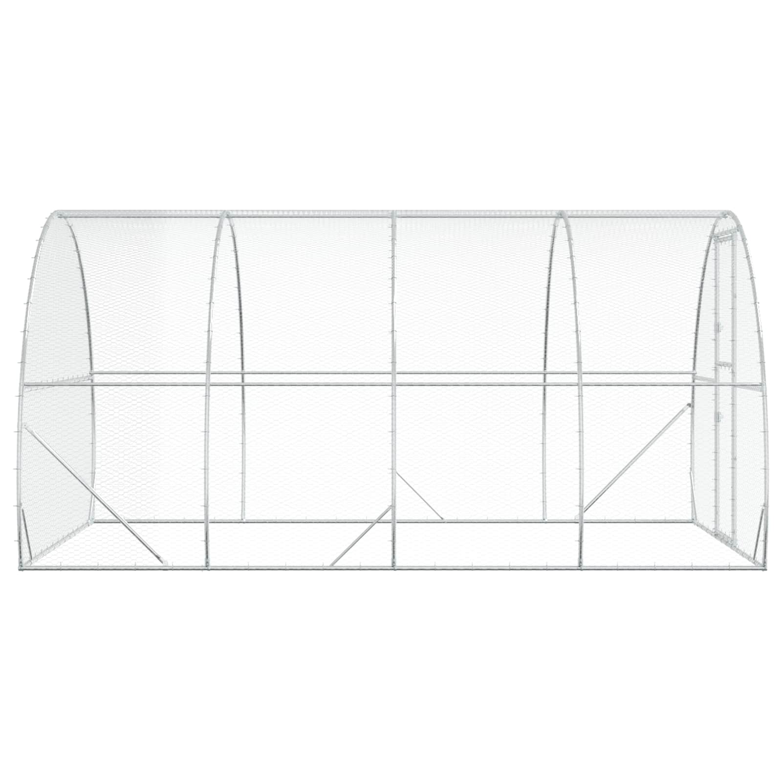 Pollaio Argento 400 x 300 x 200 cm Acciaio zincato