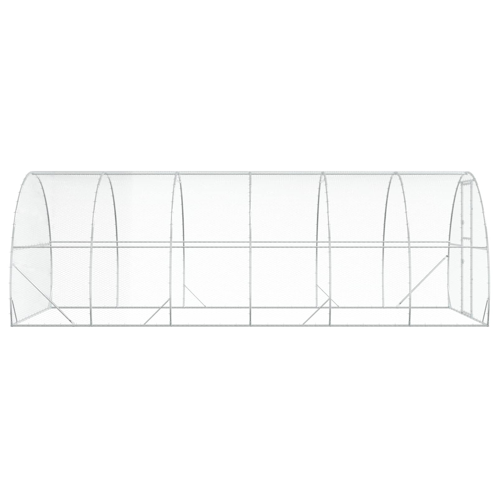 Pollaio Argento 600 x 300 x 200 cm Acciaio zincato